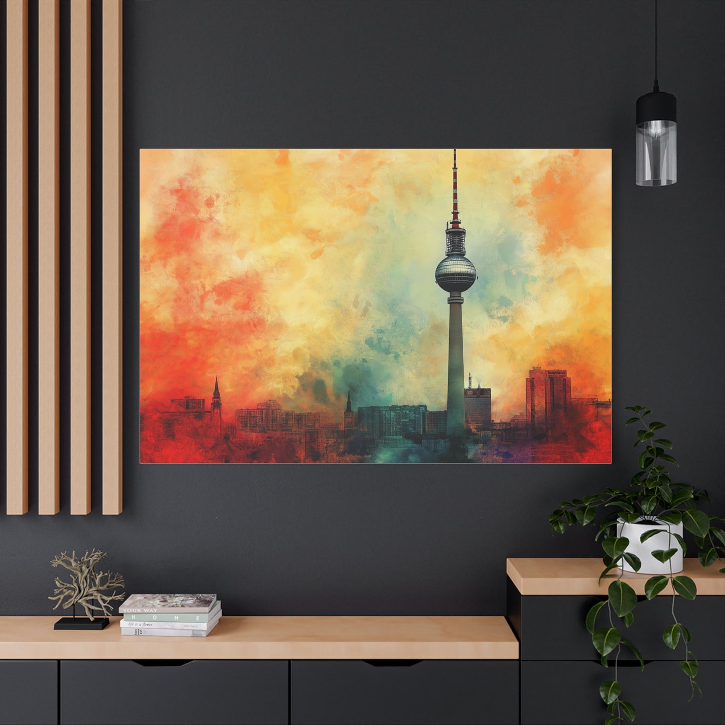 Fernsehturm de Berlin aux Couleurs Vibrantes