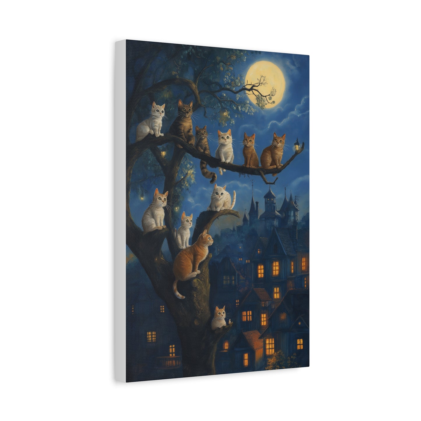 Chats Magiques sous la Pleine Lune