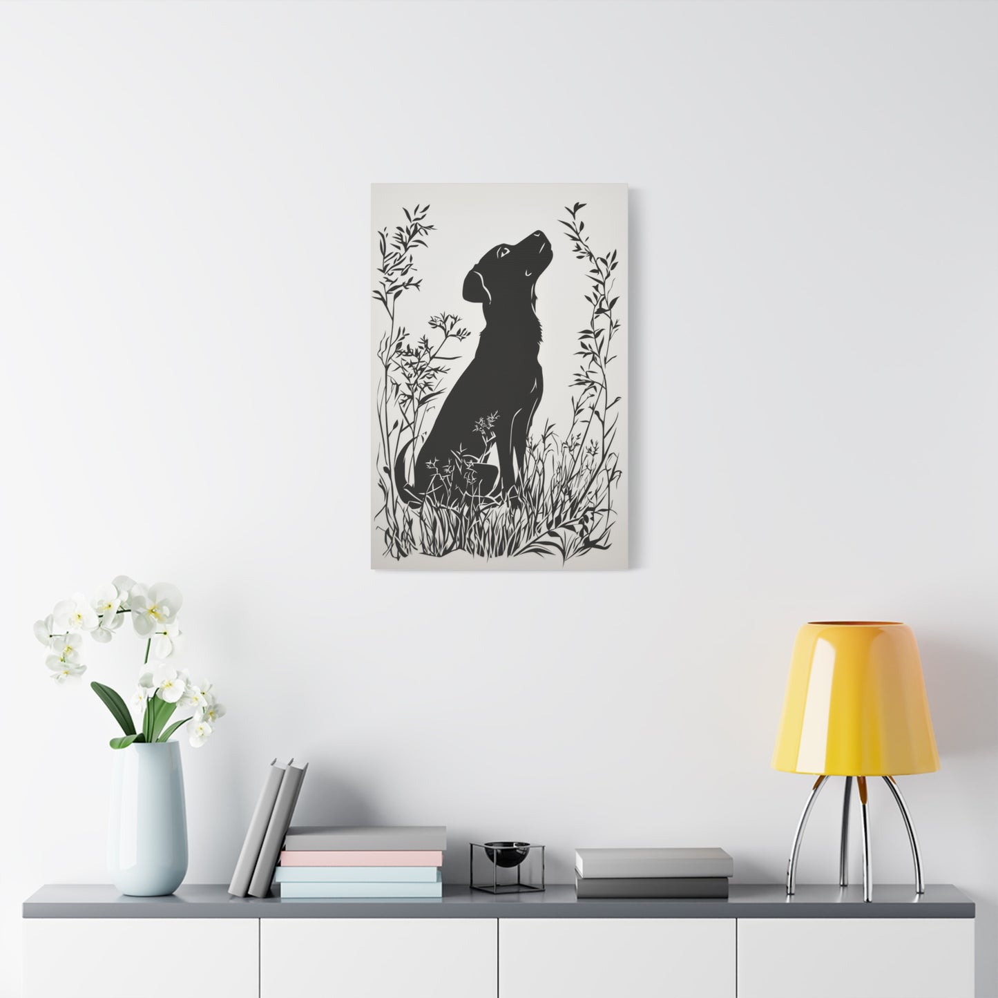 Chien Rêveur dans la Nature Sauvage