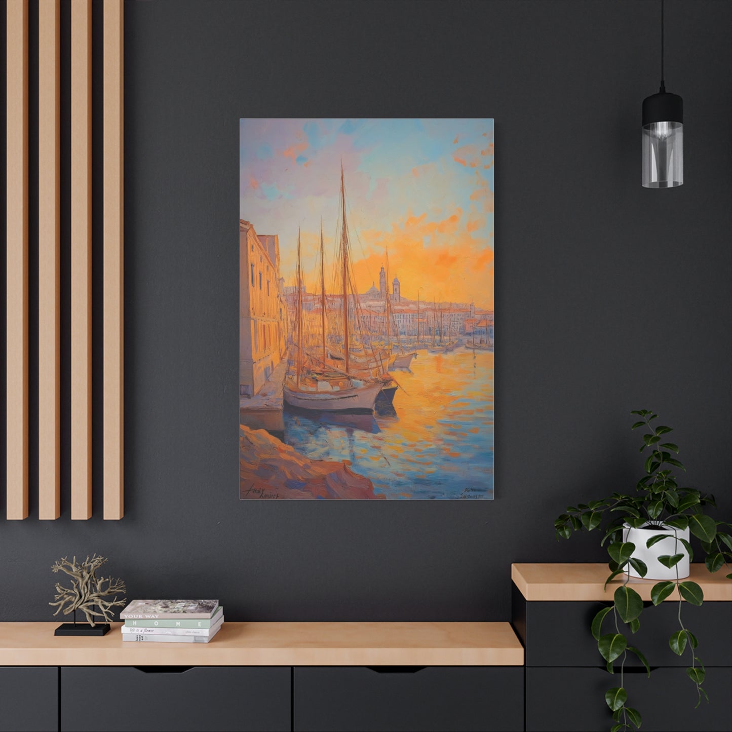 Coucher de Soleil sur le Port Tranquille
