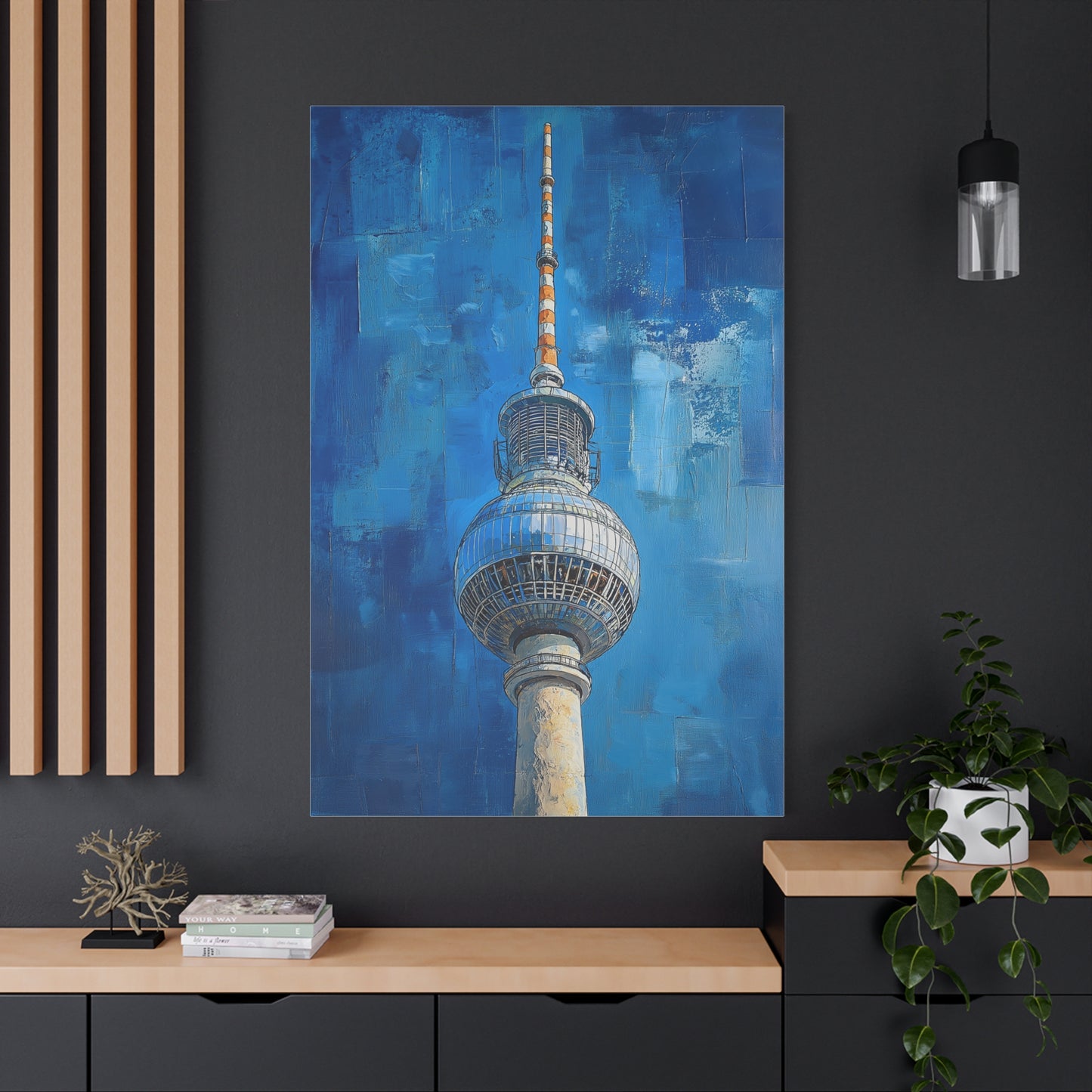 Fernsehturm de Berlin : Tour et Ciel Bleu
