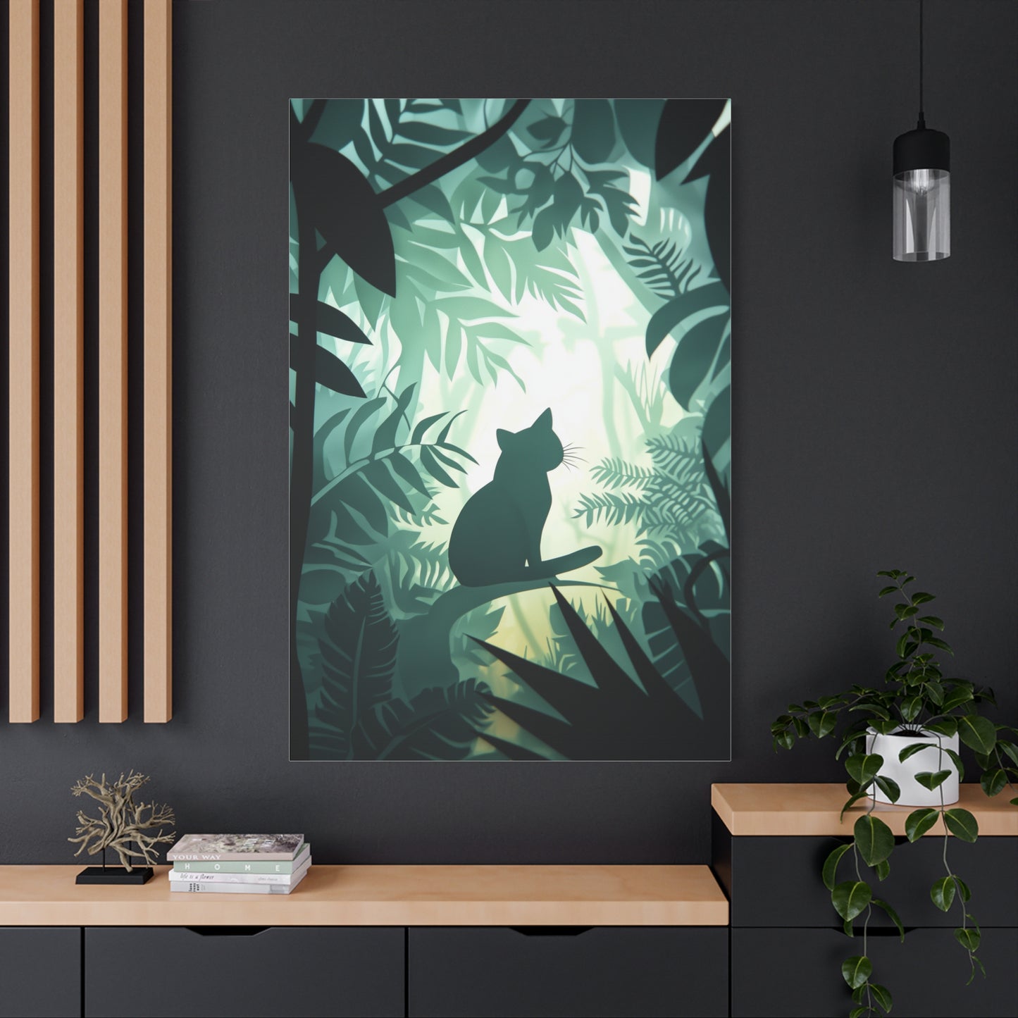 Chat Mystérieux dans la Jungle Verdoillante