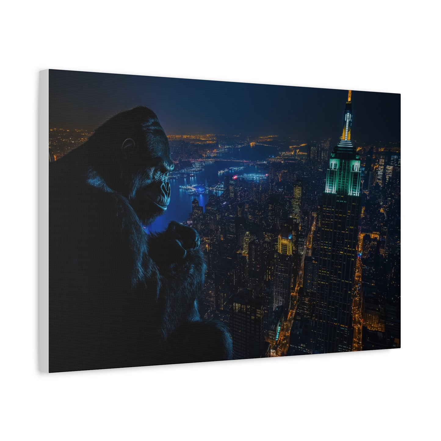 King Kong sur la Skyline Nocturne