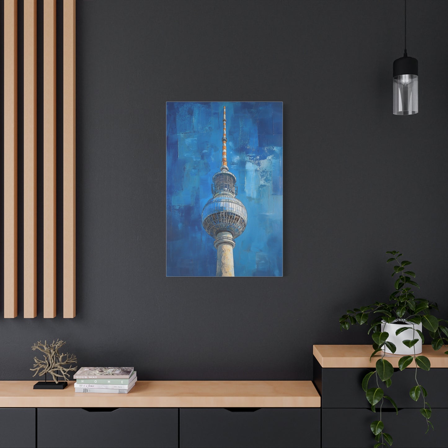 Fernsehturm de Berlin : Tour et Ciel Bleu