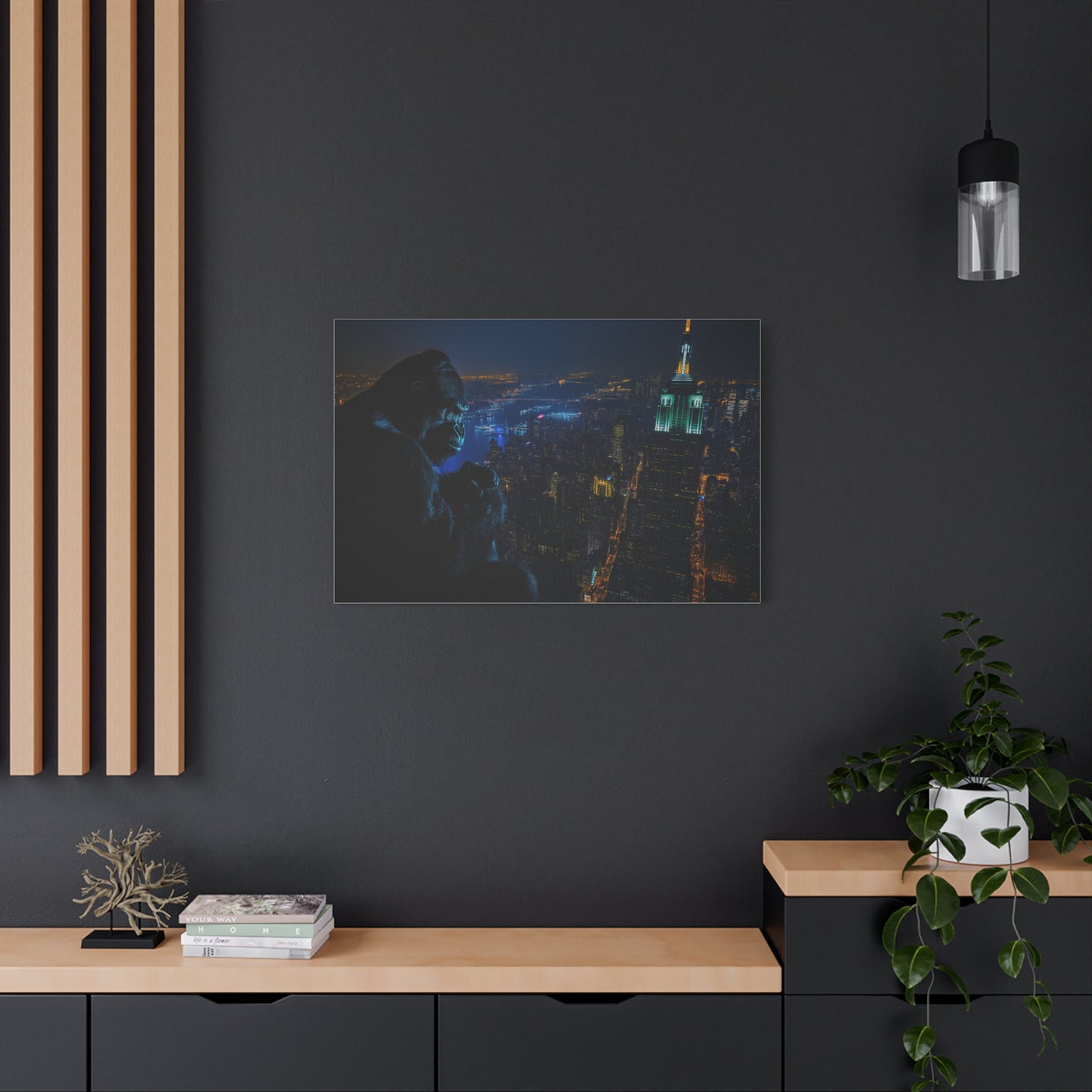 King Kong sur la Skyline Nocturne