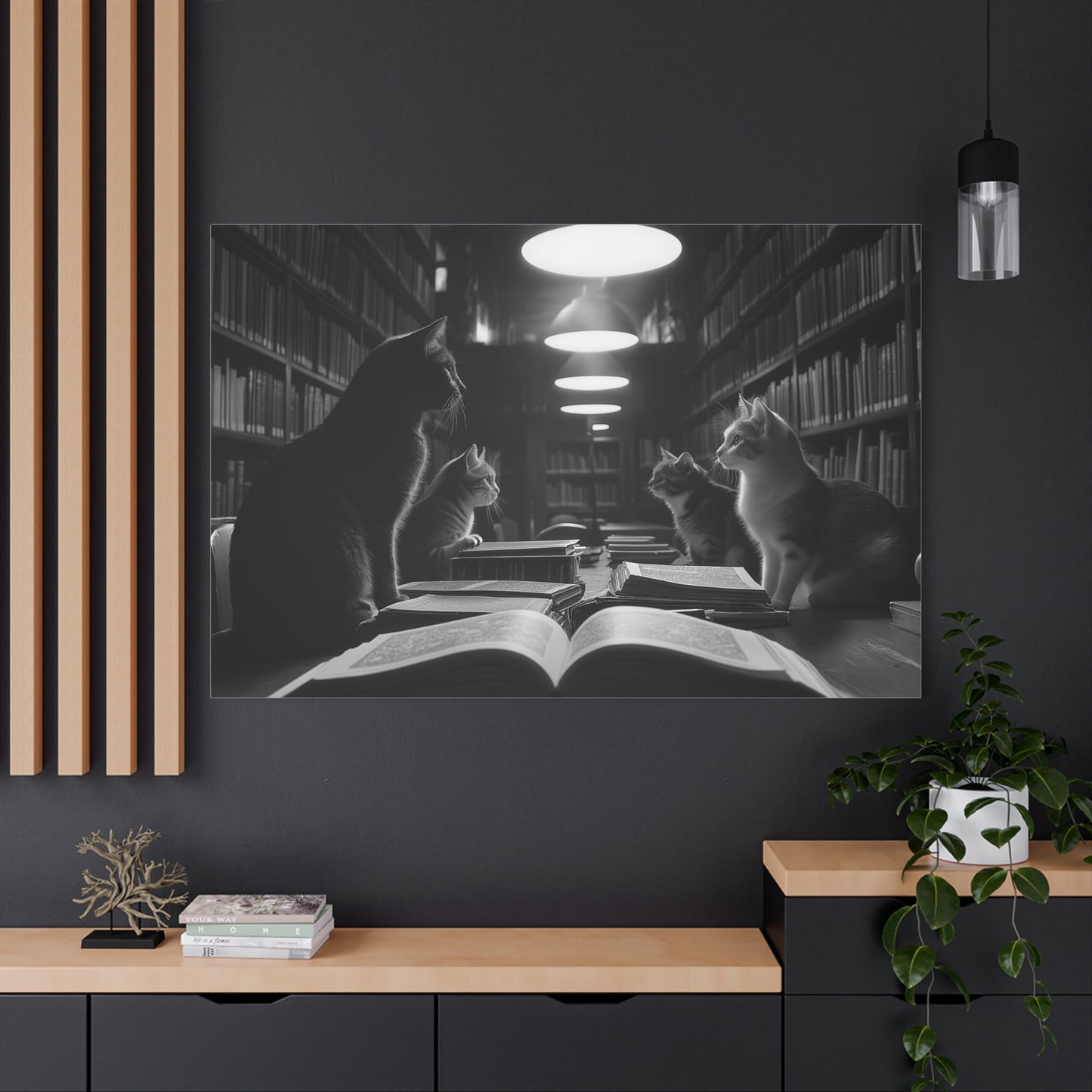 Chuchotements Félins dans la Bibliothèque