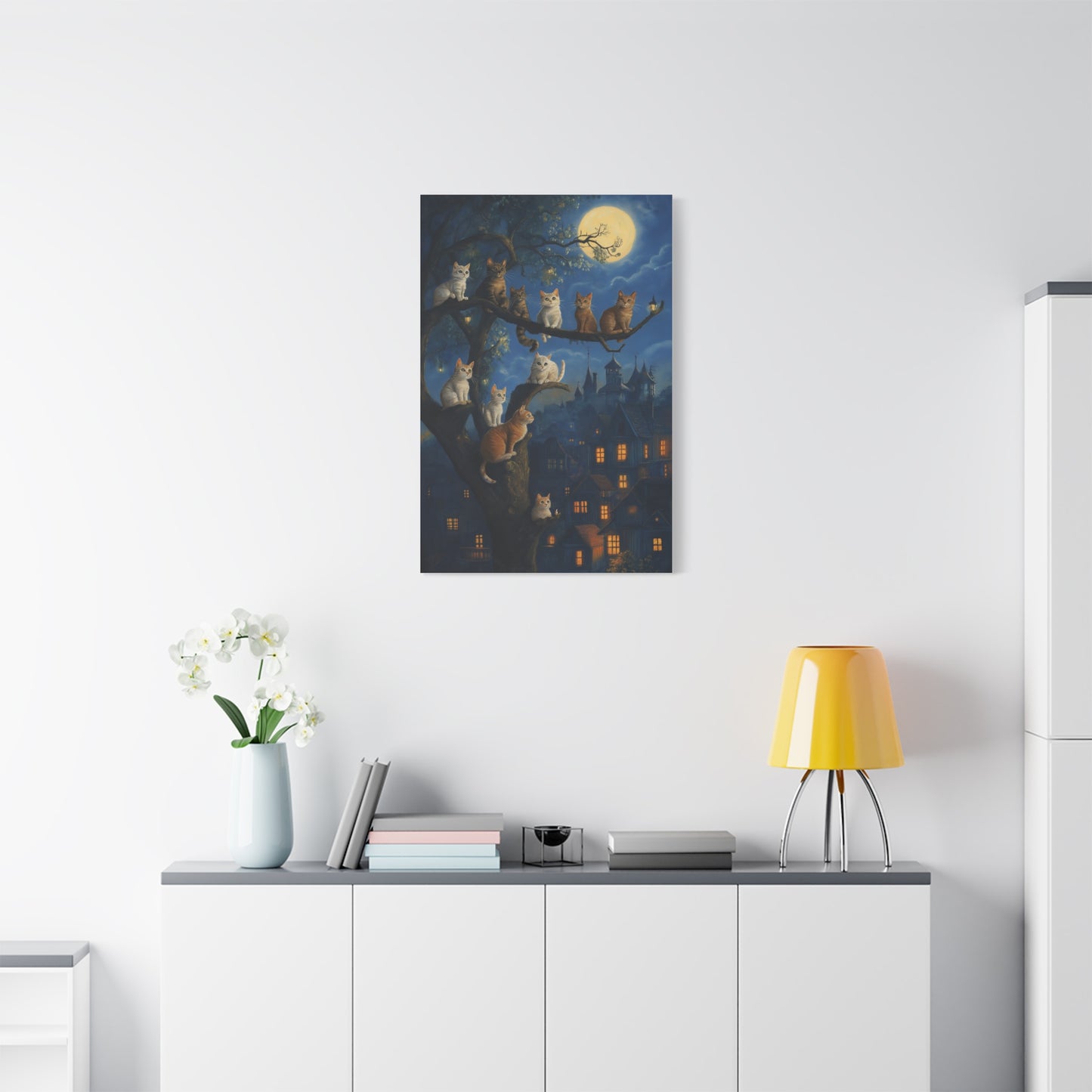 Chats Magiques sous la Pleine Lune