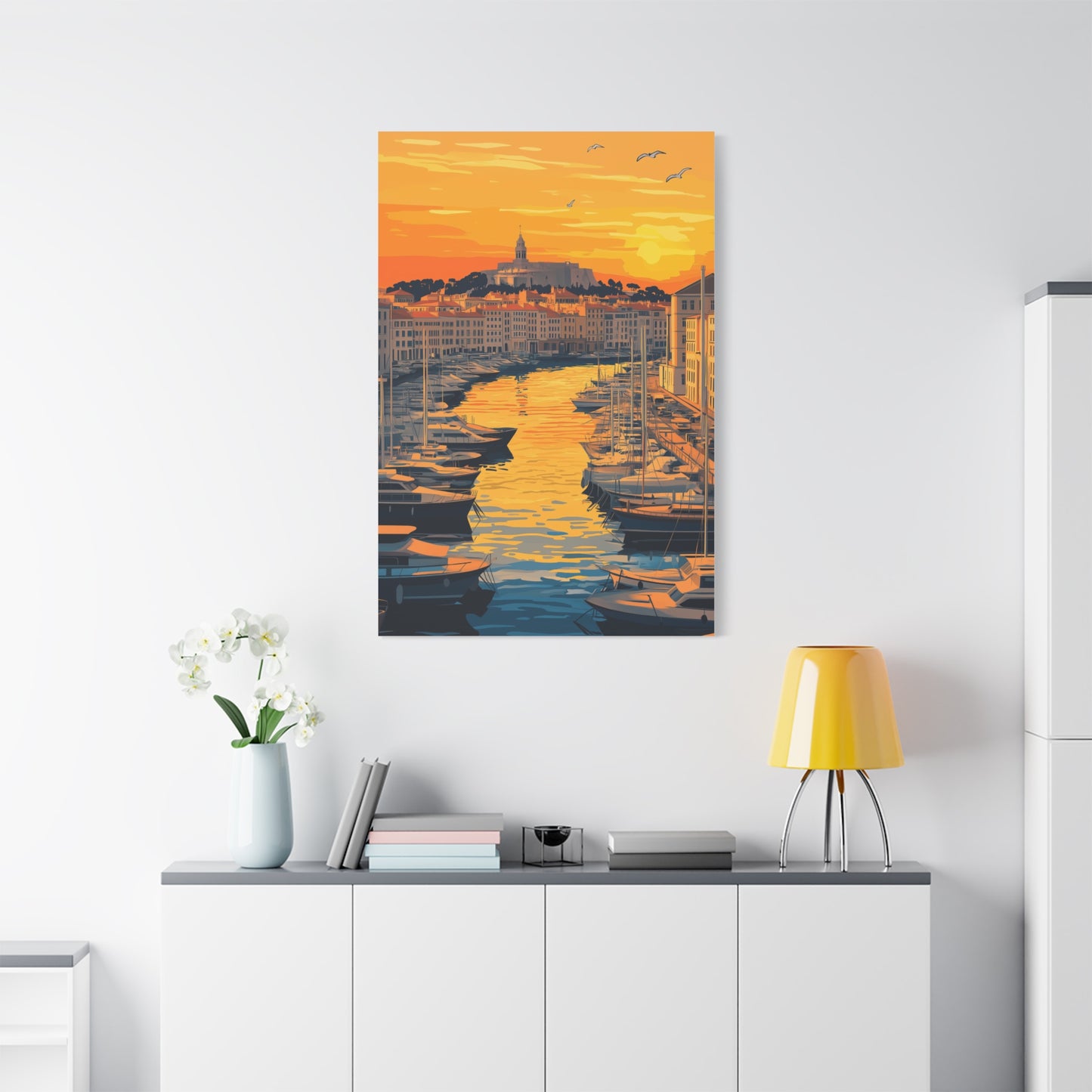Coucher de Soleil sur le Port