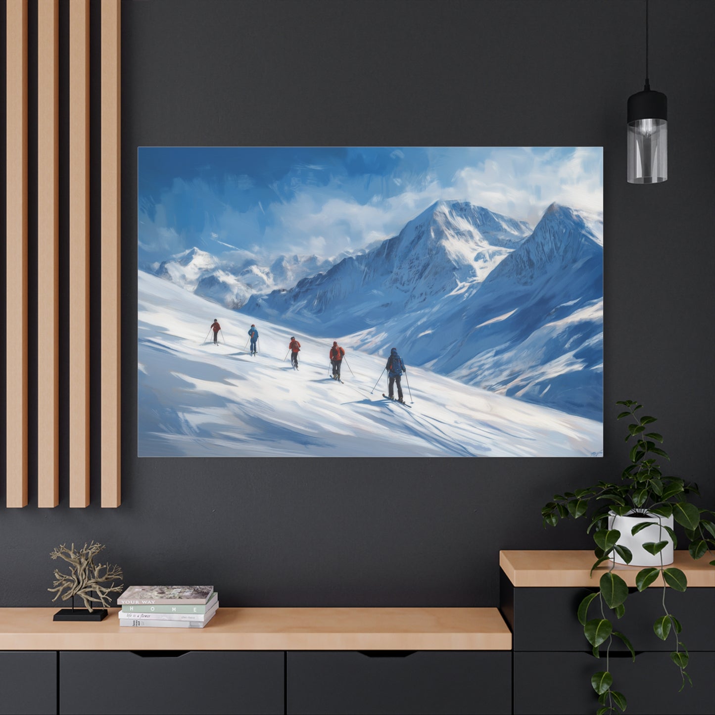 Évasion Alpine : Liberté en Pente Neigeuse