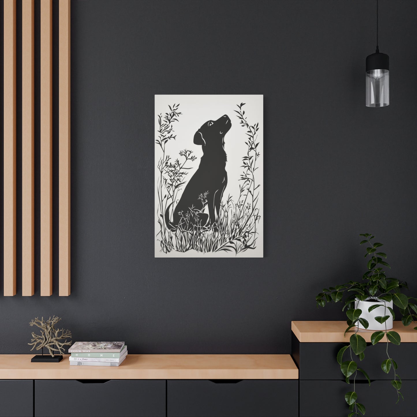 Chien Rêveur dans la Nature Sauvage