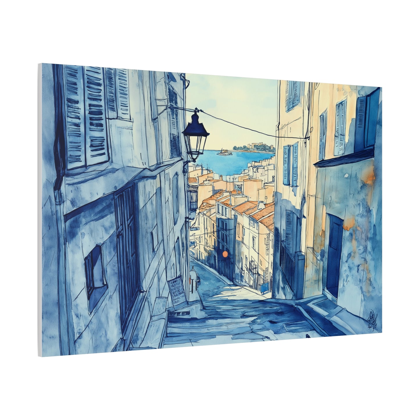 Une Rue du Panier en Aquarelle