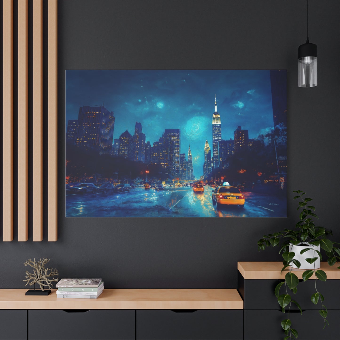 Éclat Urbain sous Ciel Étoilé