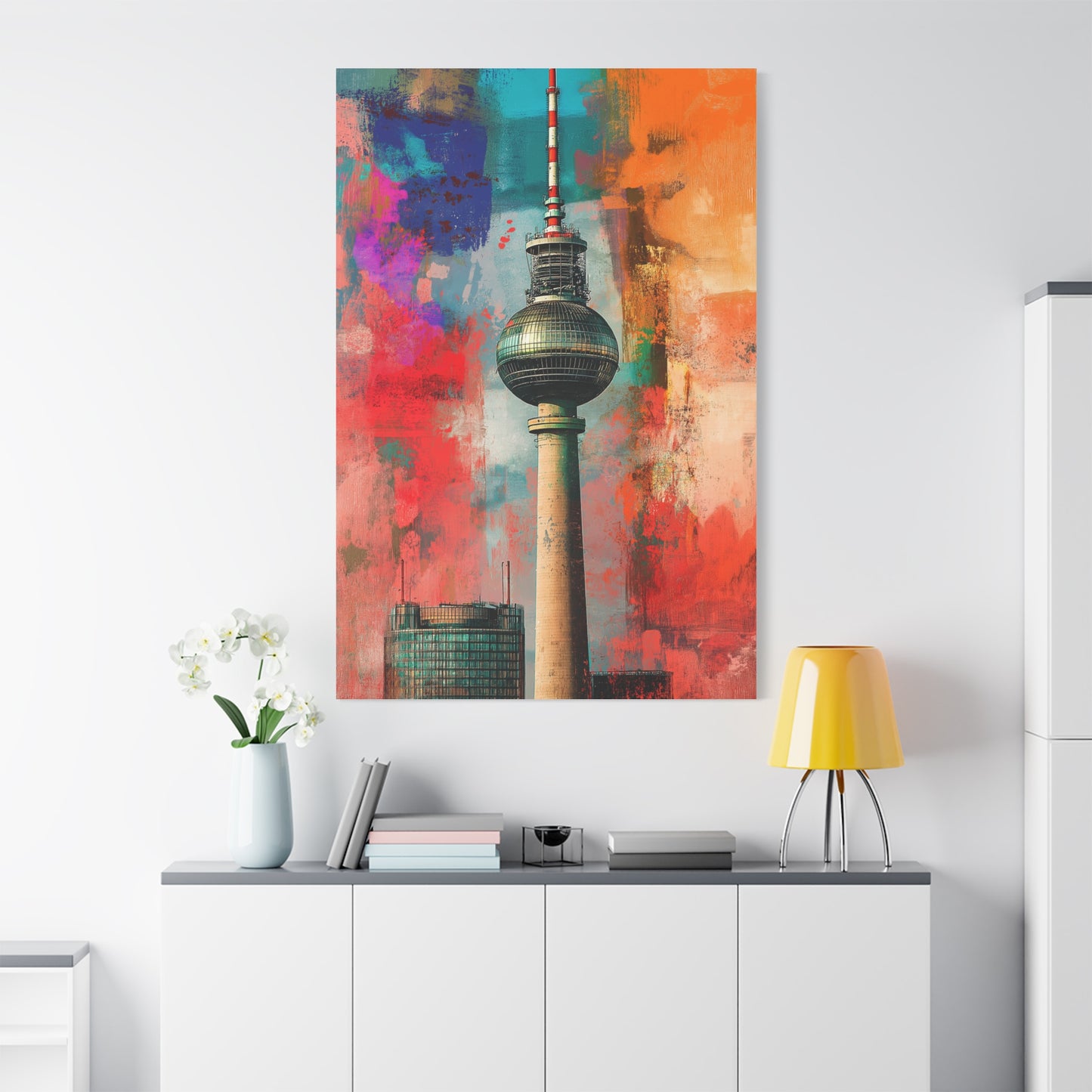 Fernsehturm de Berlin aux Couleurs Urbaines