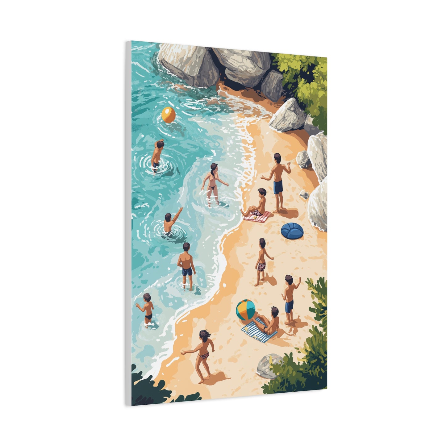 Éclats de Joie au Bord de Mer