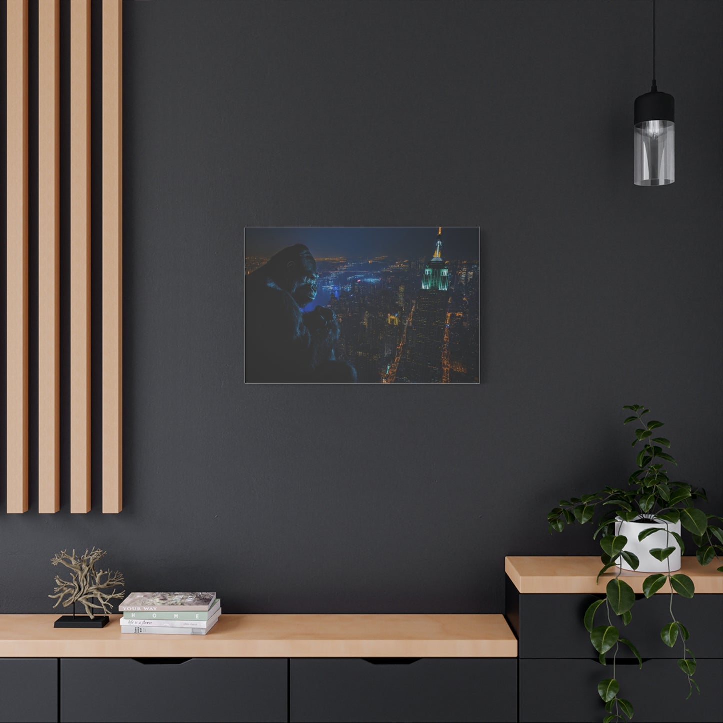 King Kong sur la Skyline Nocturne