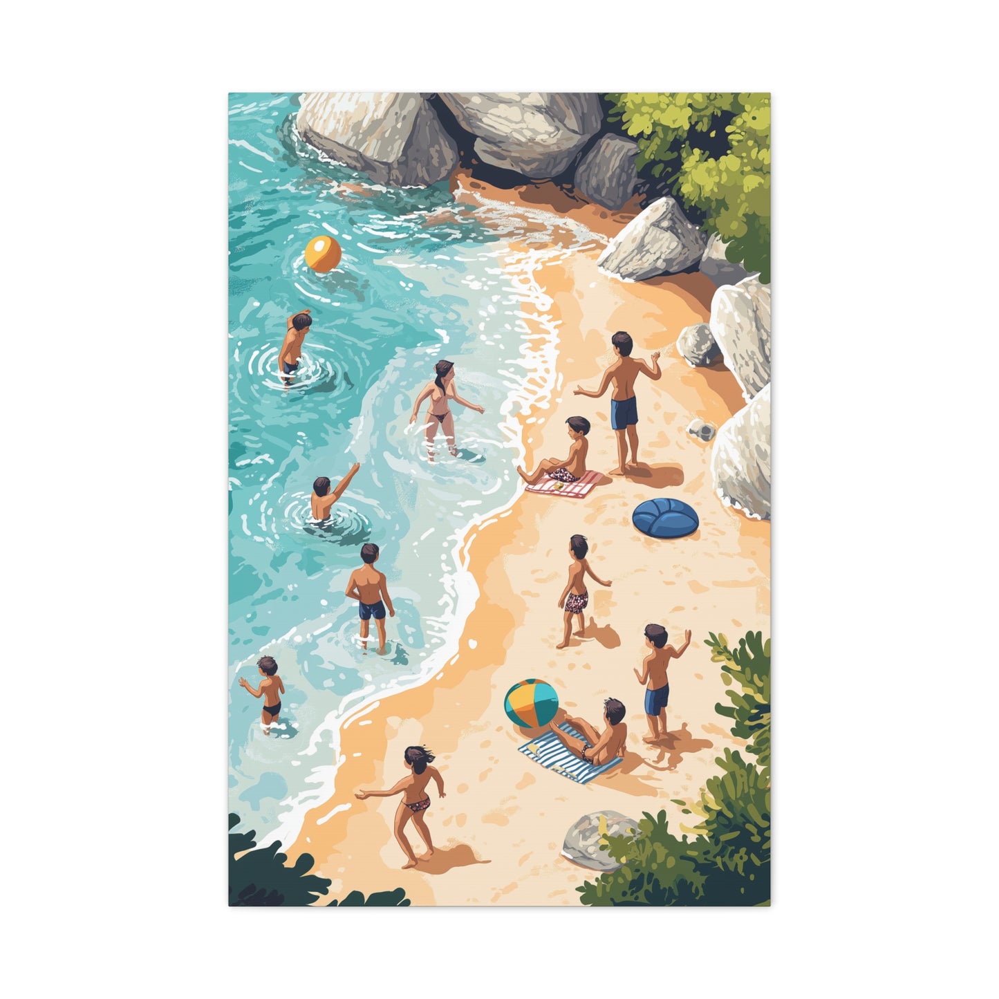 Éclats de Joie au Bord de Mer