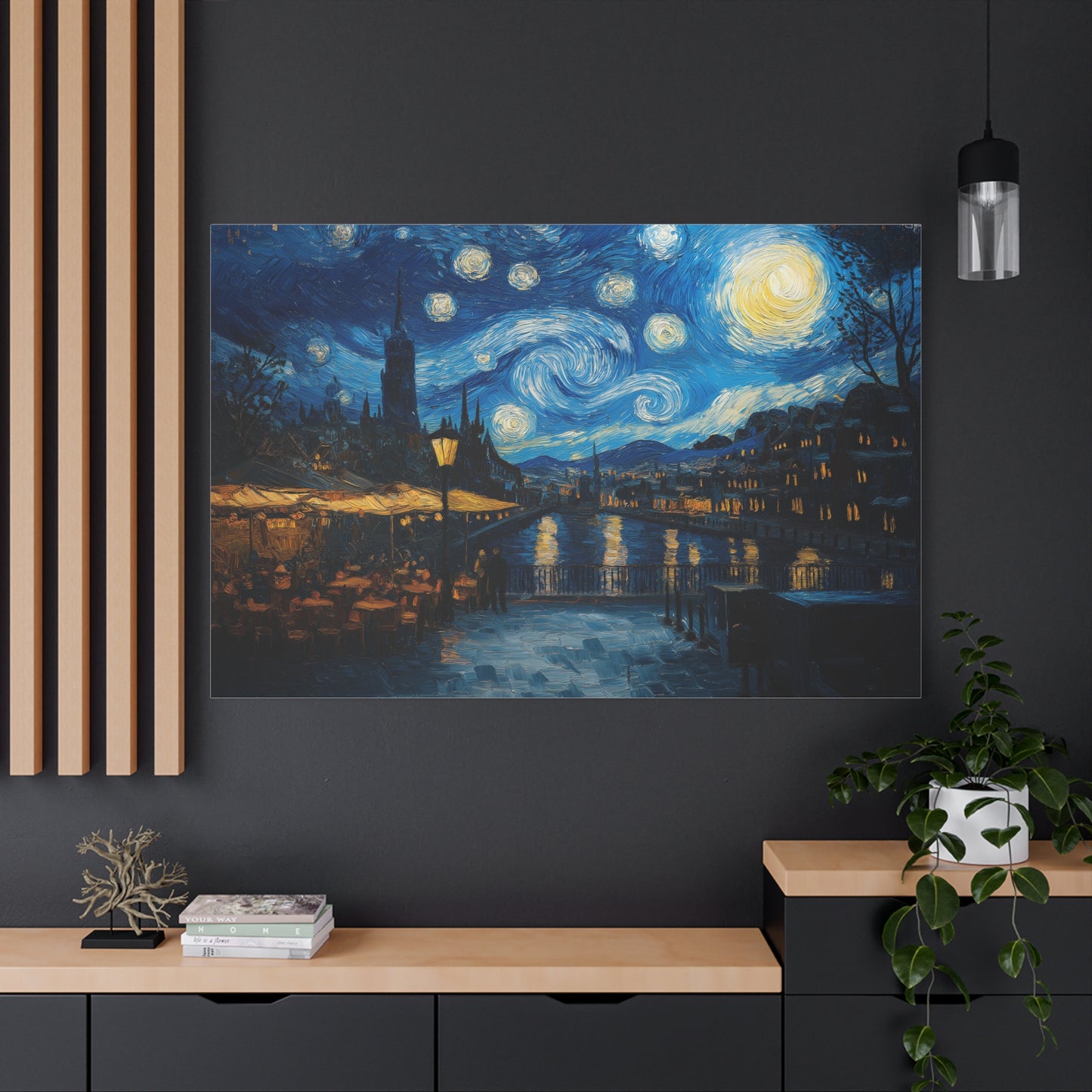 Nocturne Étoilé en Bord de Rivière