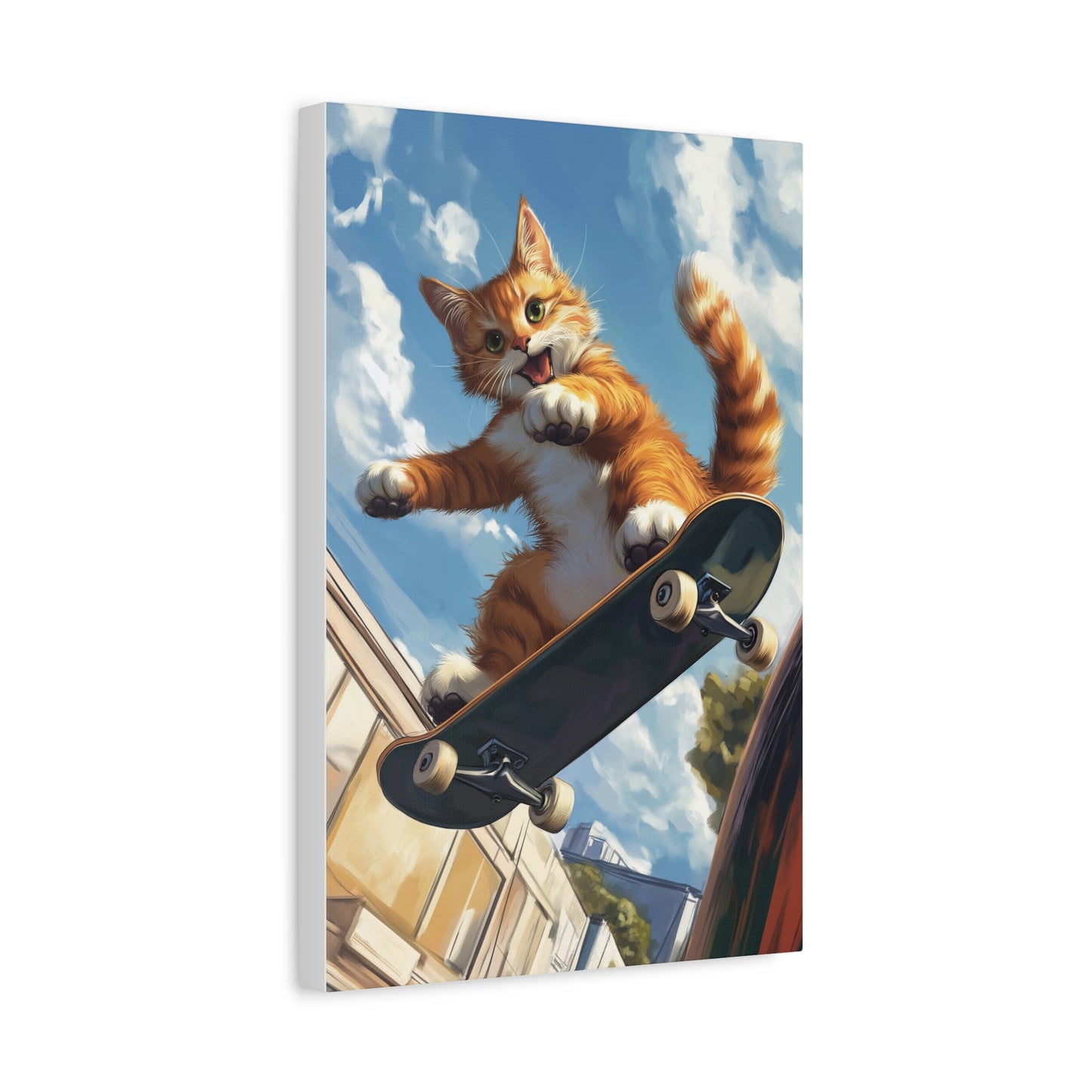 Chat Skateur: Audace et Agilité en Action!