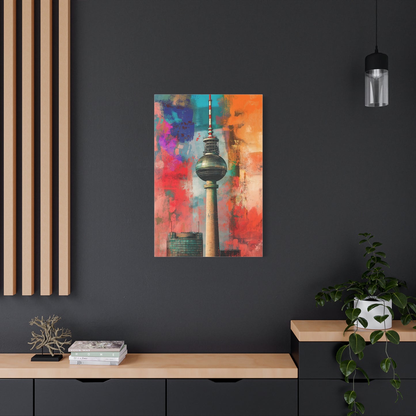 Fernsehturm de Berlin aux Couleurs Urbaines