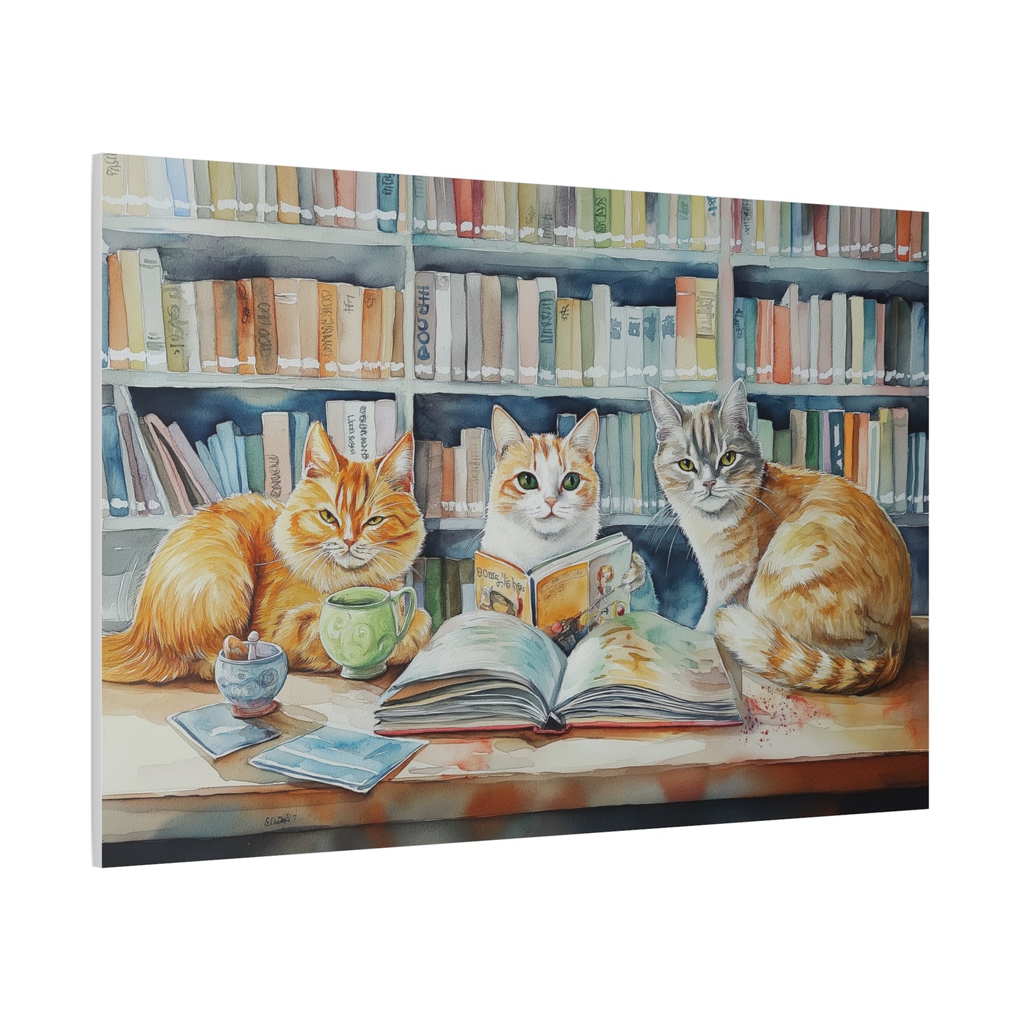 Lecteurs Félins à la Bibliothèque