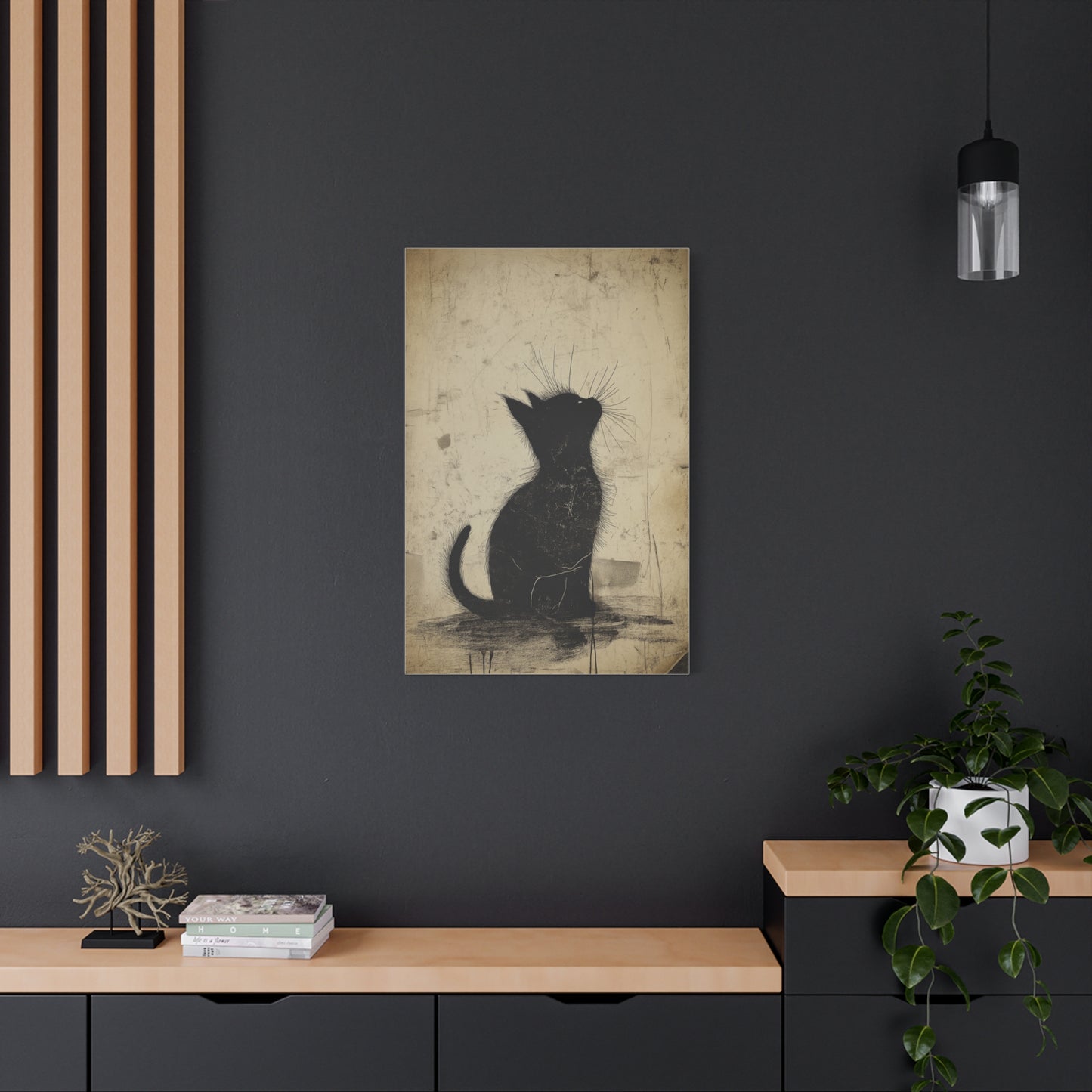 Élégance Féline en Silhouette Vintage