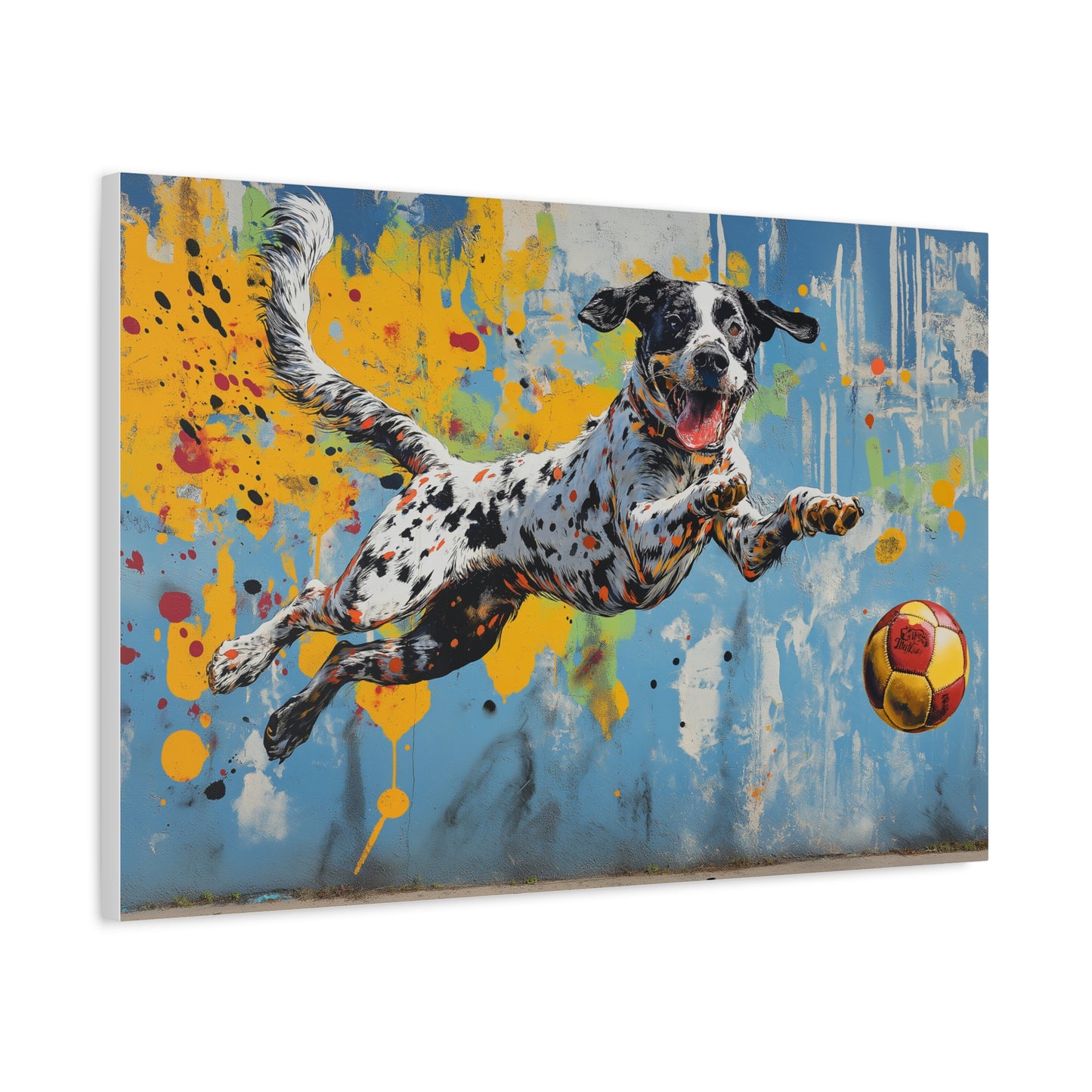 Énergie Canine en Couleurs Explosives