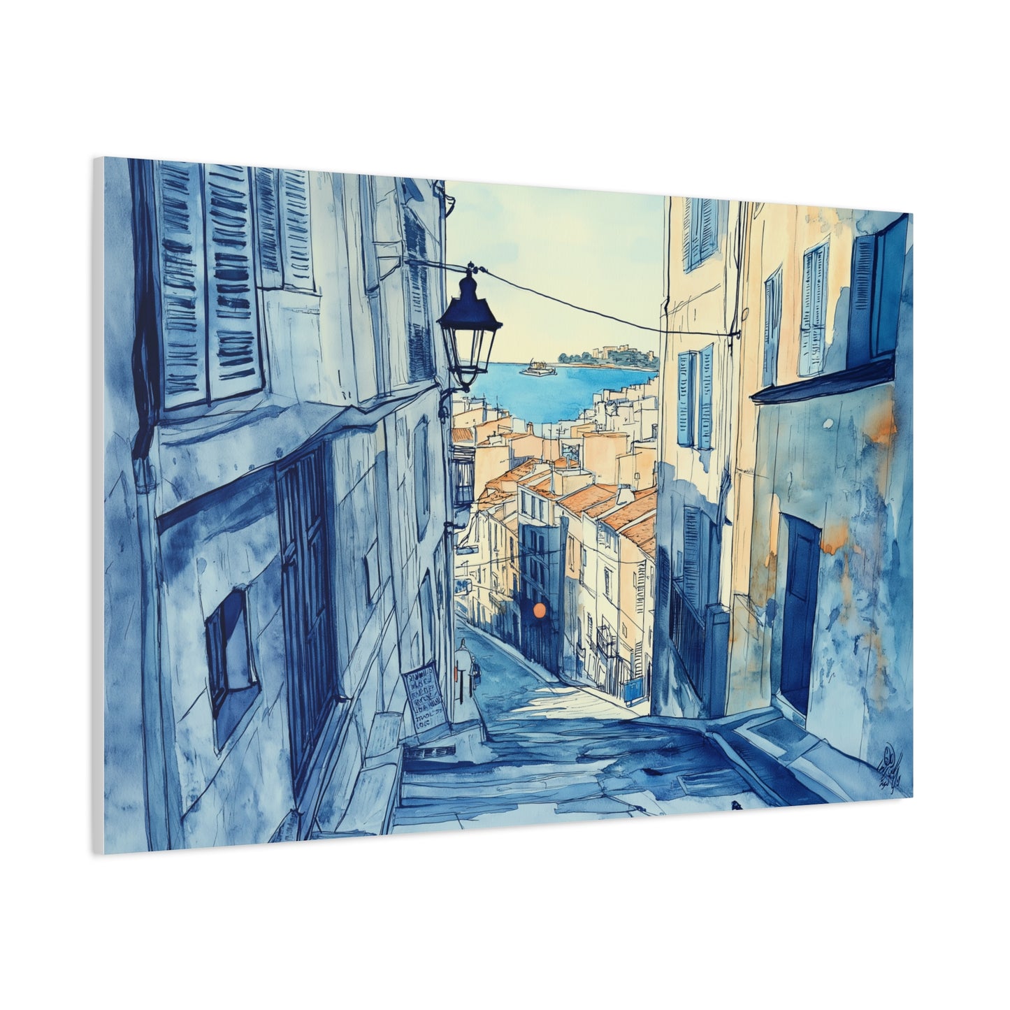 Une Rue du Panier en Aquarelle