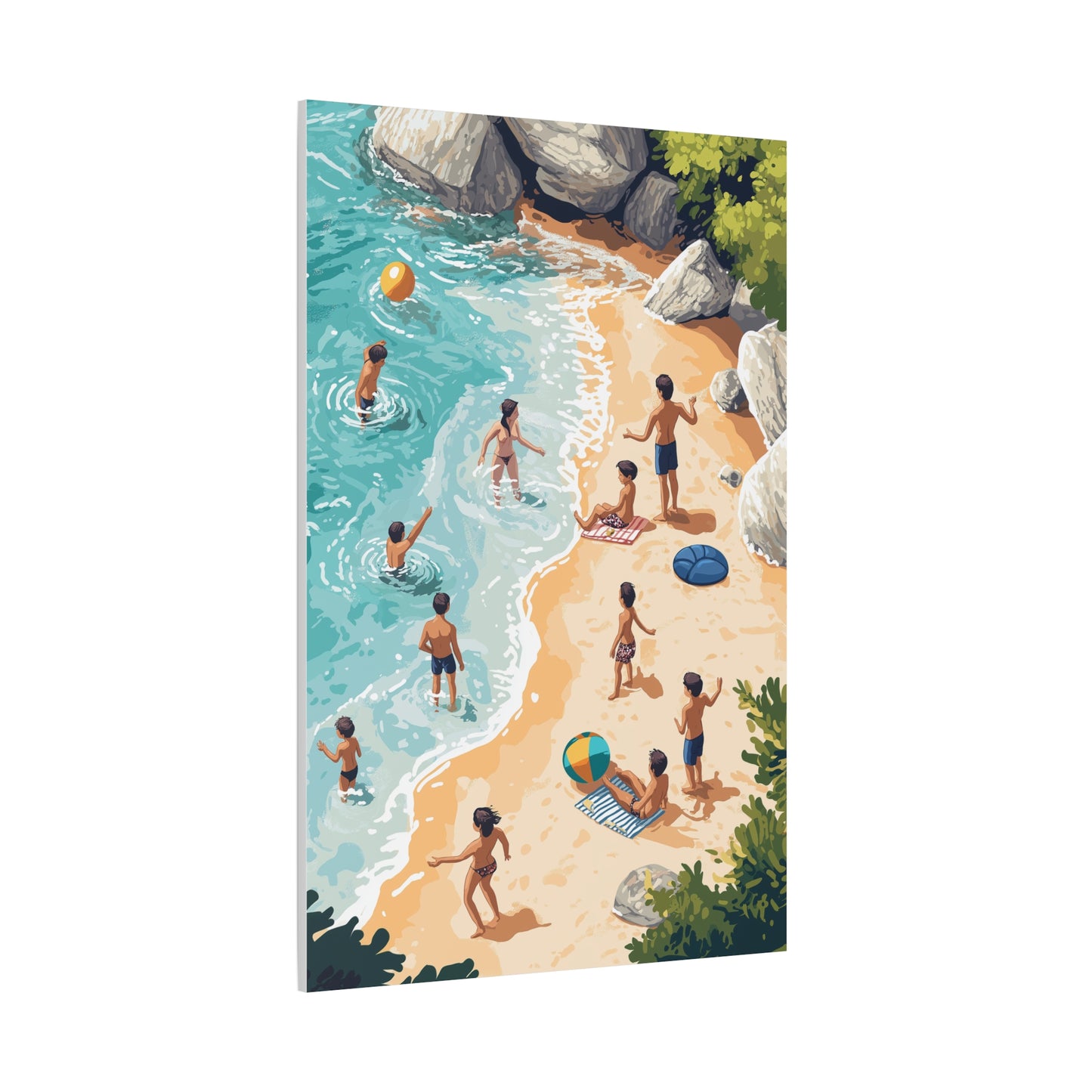 Éclats de Joie au Bord de Mer