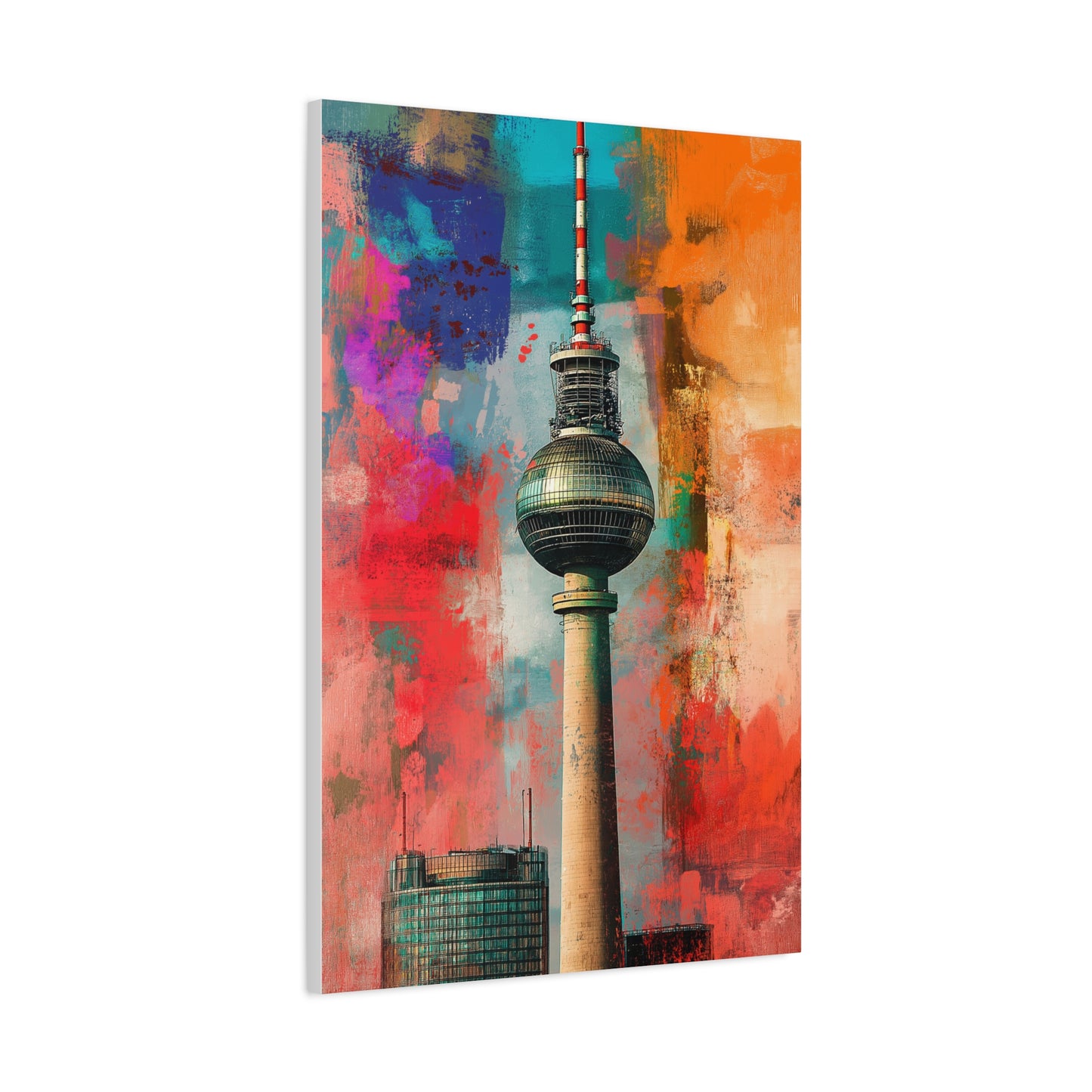 Fernsehturm de Berlin aux Couleurs Urbaines