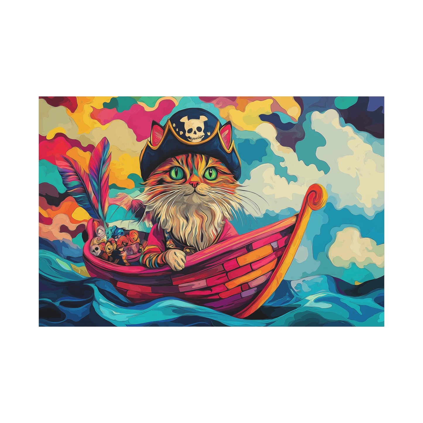 Chat Pirate des Mers Colorées