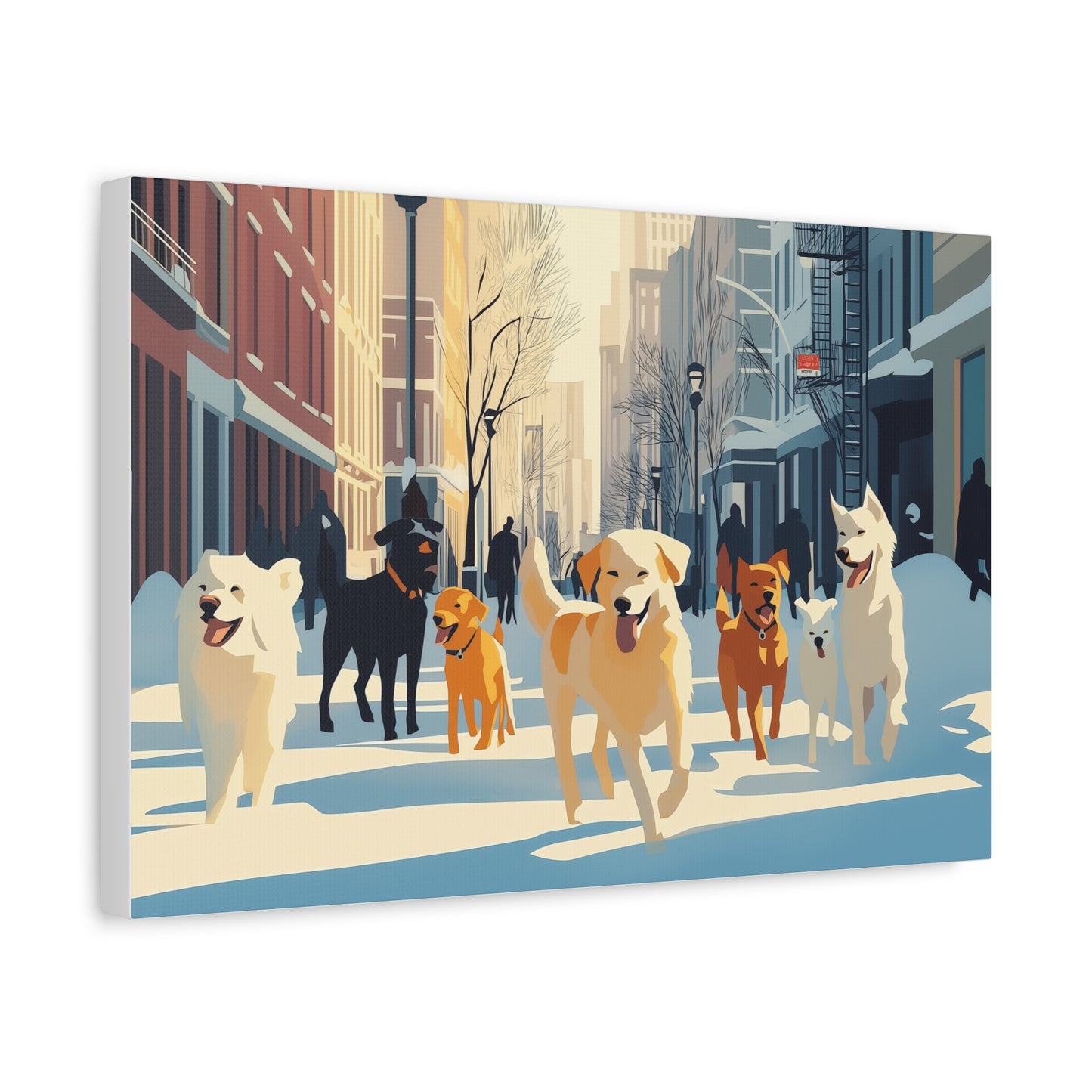 Chaleur Canine en Ville neigeuse
