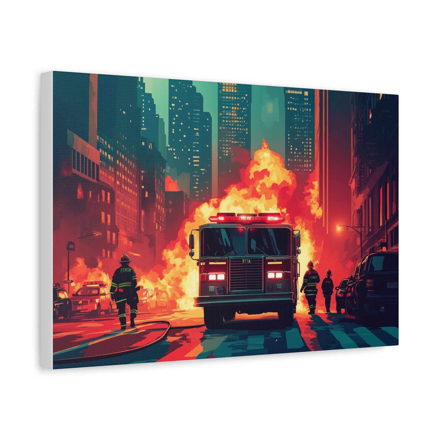 Héroïsme Urbain Flammes et Courage