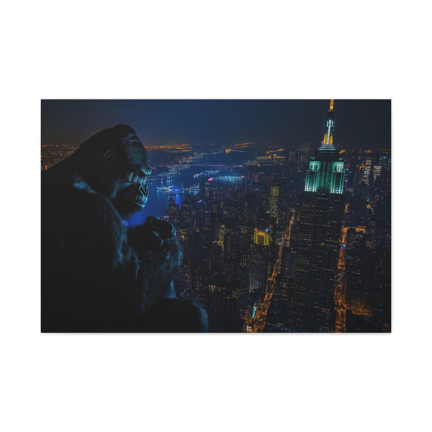 King Kong sur la Skyline Nocturne