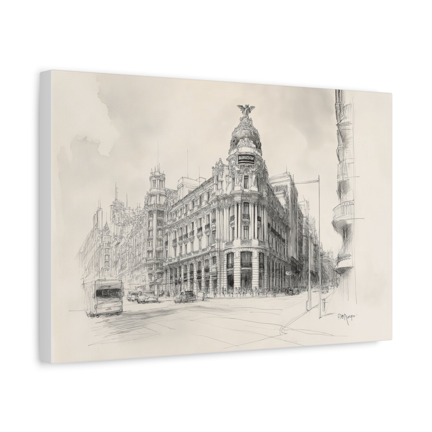 Élégance Architecturale de la Gran Vía de Madrid
