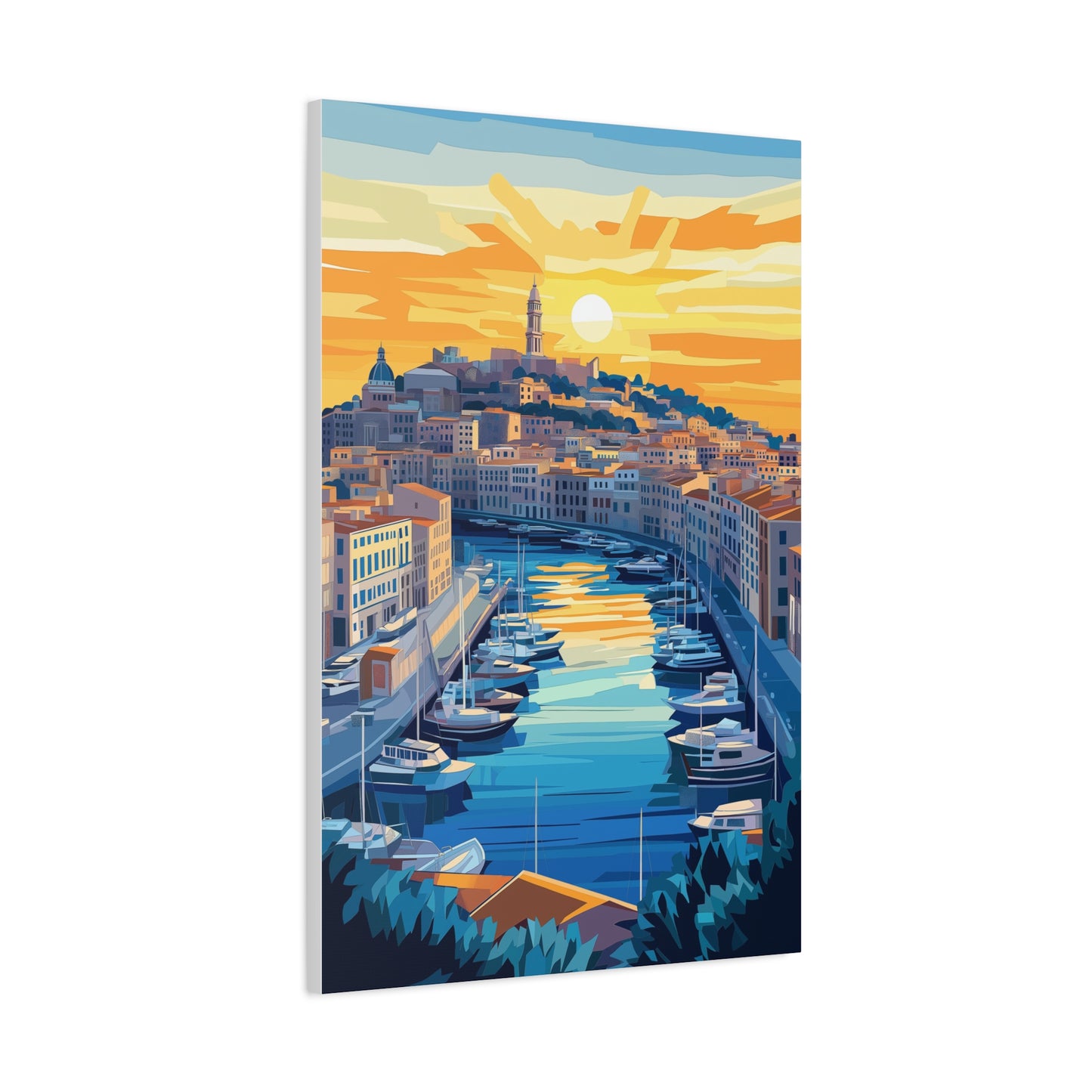 Coucher de Soleil Méditerranéen Éblouissant