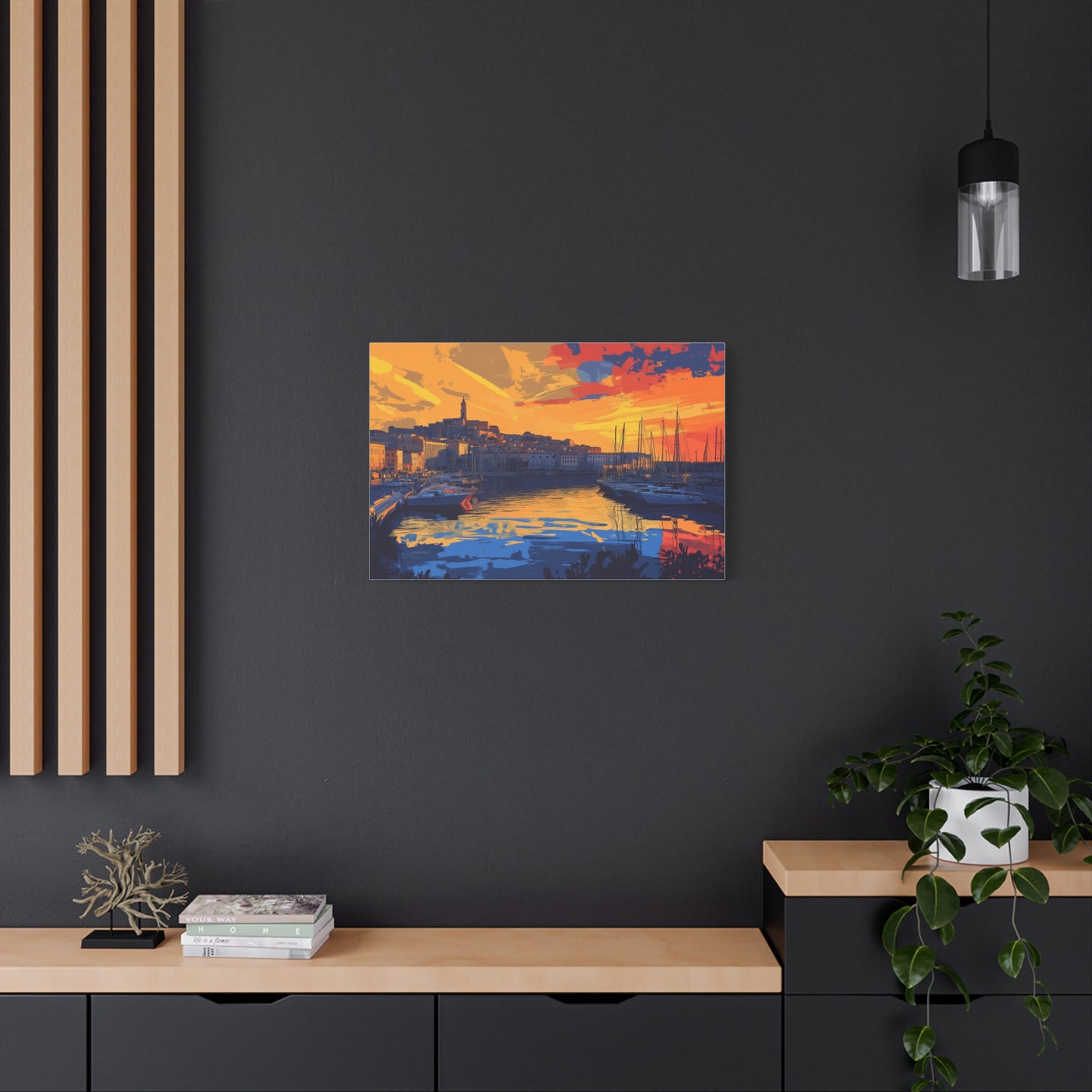 Port au Crépuscule Éclatant