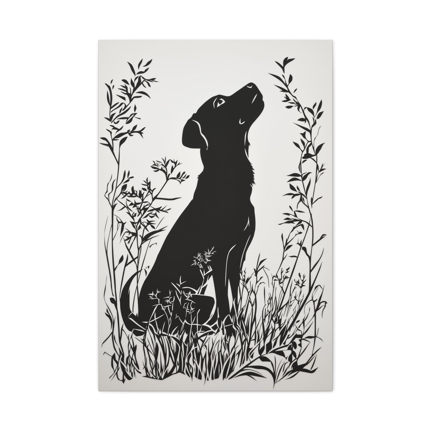 Chien Rêveur dans la Nature Sauvage