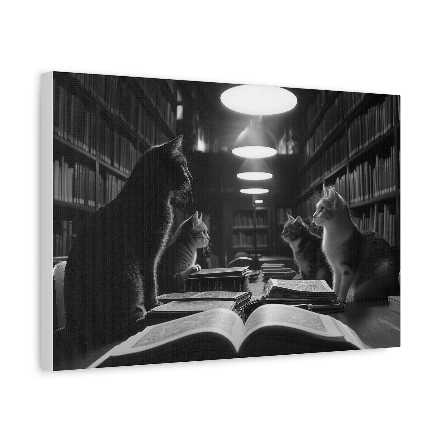 Chuchotements Félins dans la Bibliothèque