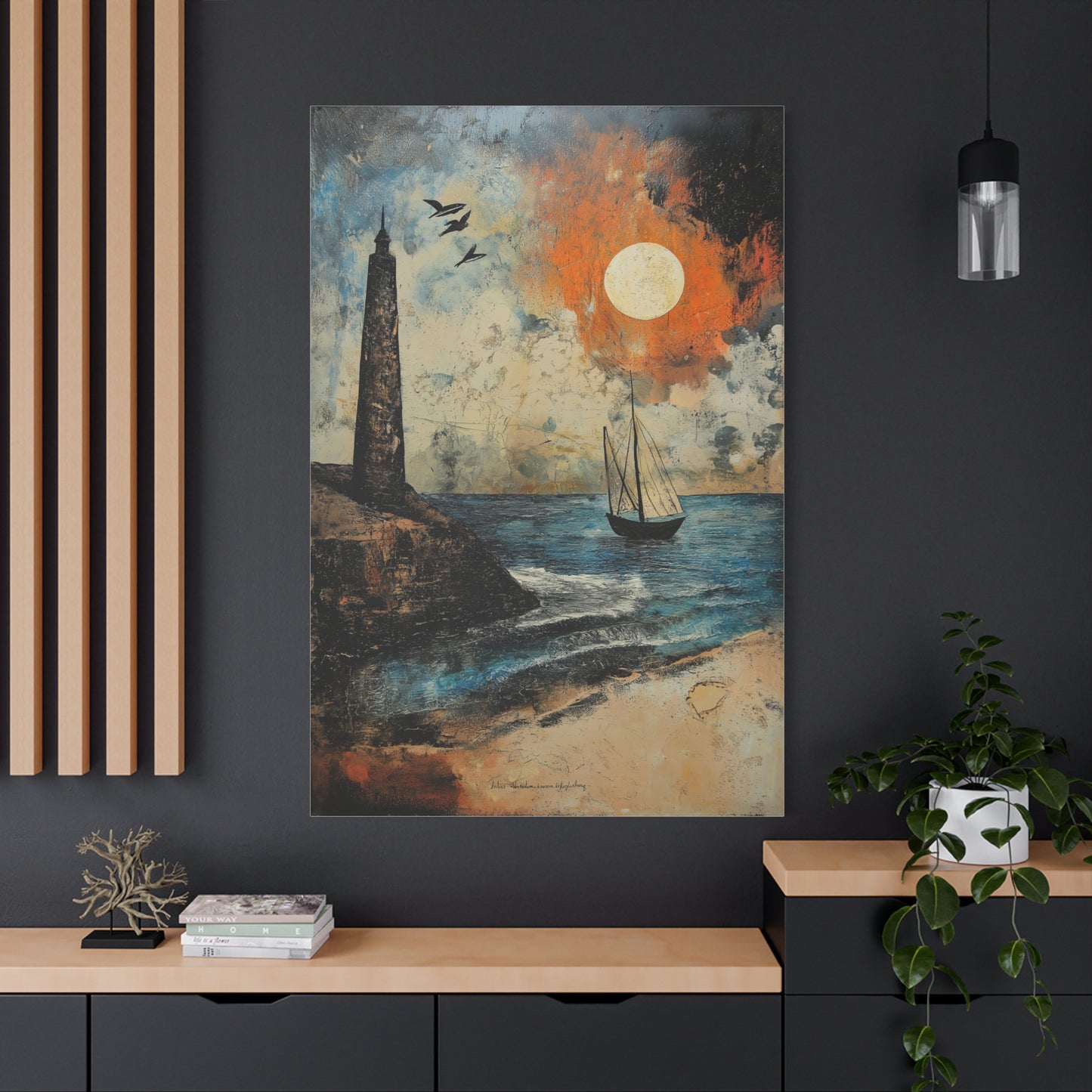 Évasion Crépusculaire au Bord de Mer