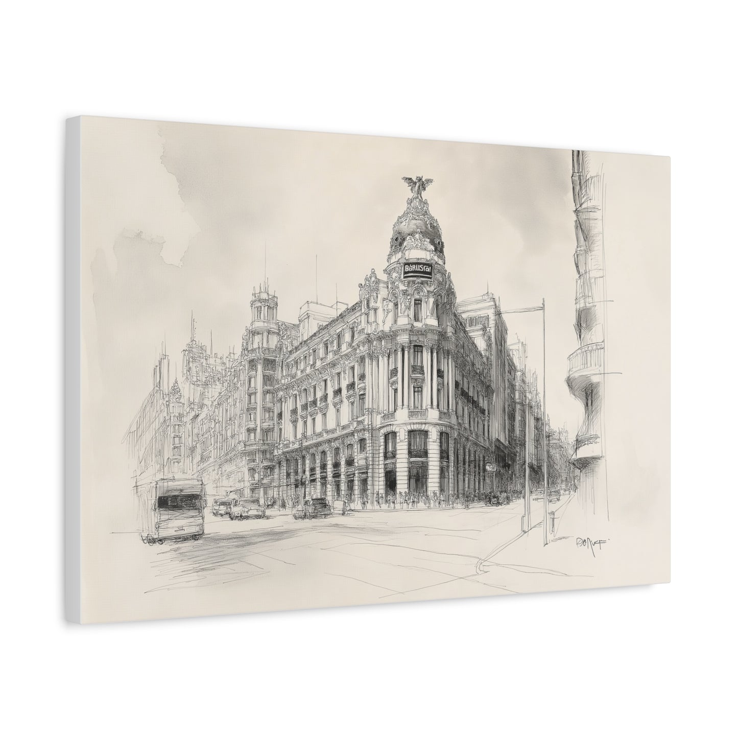 Élégance Architecturale de la Gran Vía de Madrid