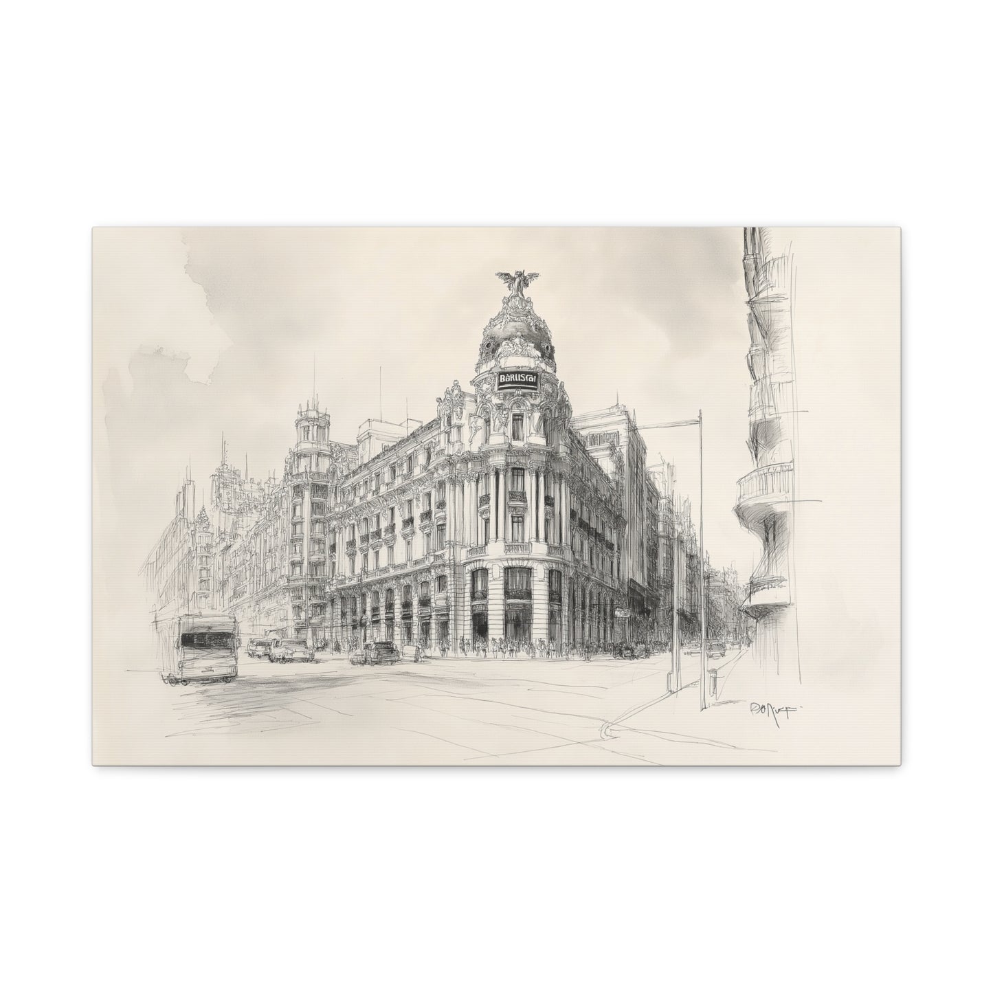 Élégance Architecturale de la Gran Vía de Madrid