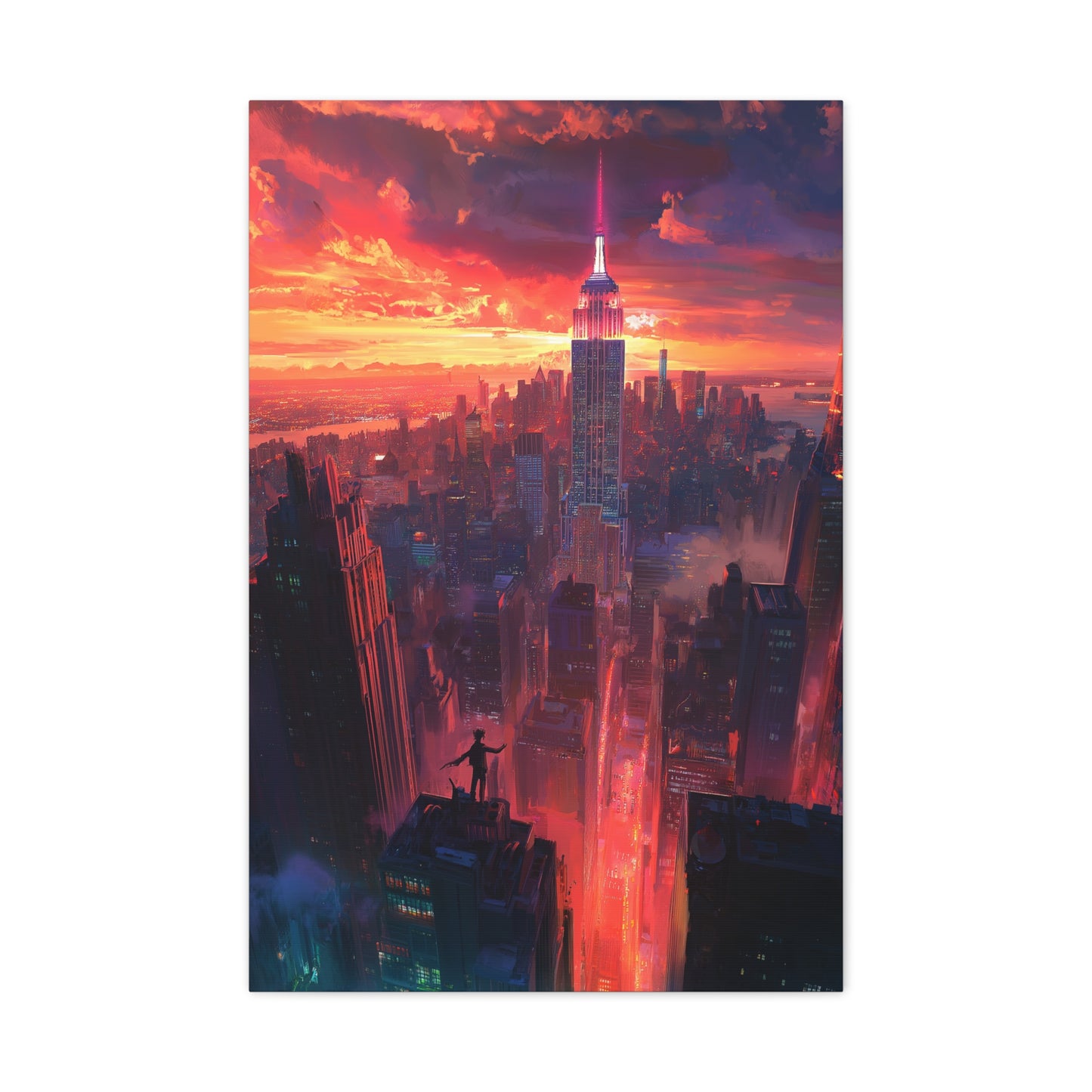 Éclat Urbain: Crépuscule sur Manhattan