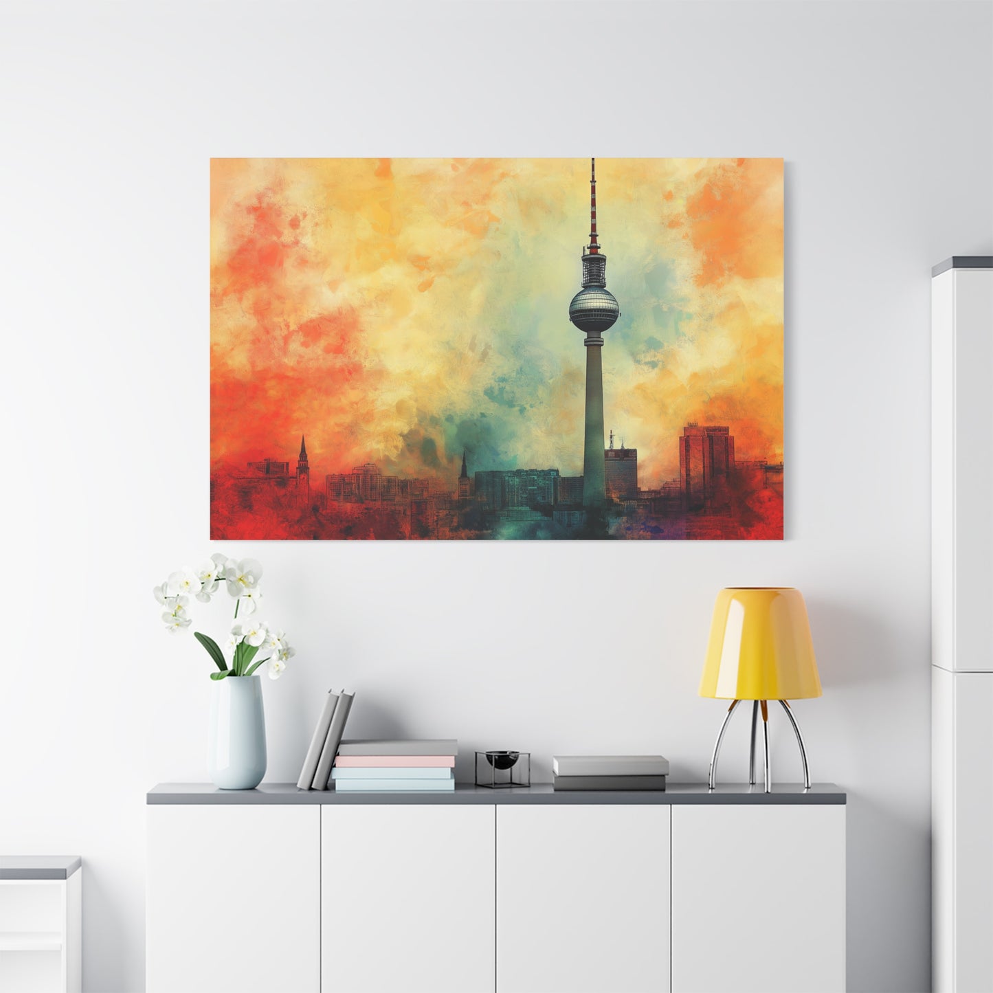 Fernsehturm de Berlin aux Couleurs Vibrantes