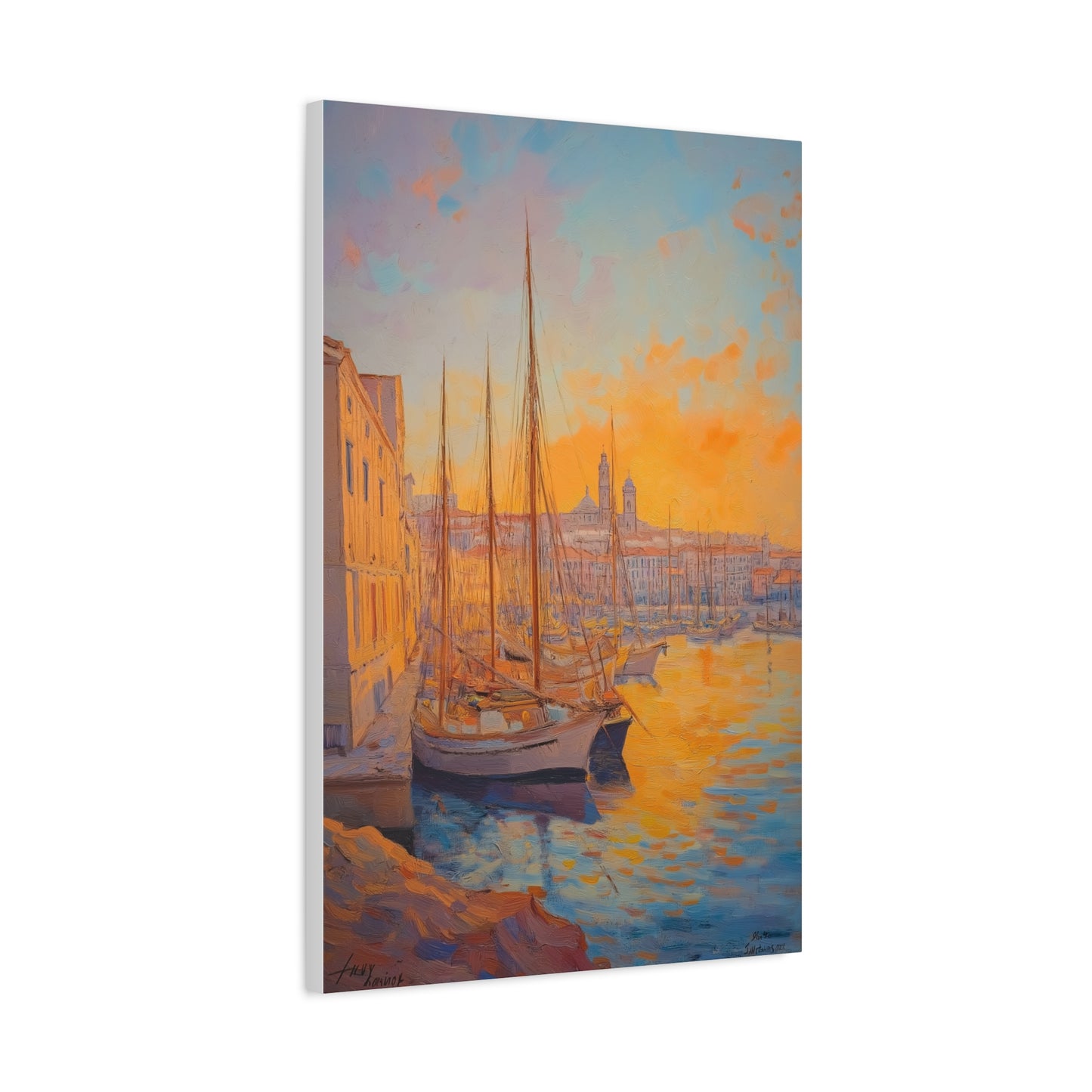 Coucher de Soleil sur le Port Tranquille