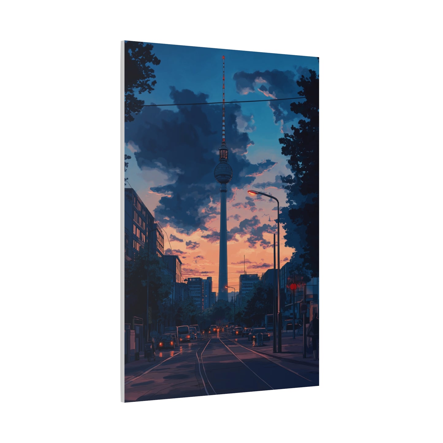 Coucher de Soleil Urbain Éblouissant à Berlin