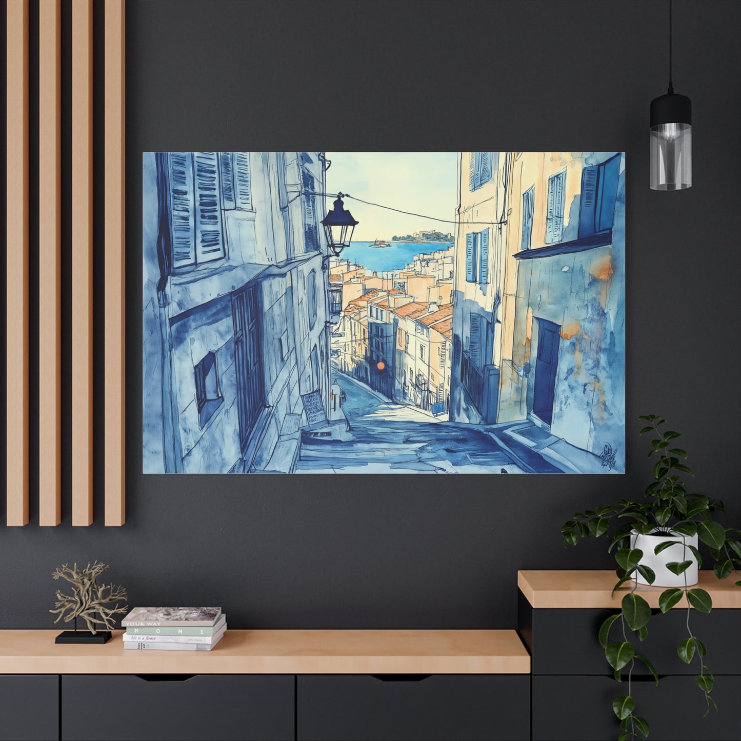 Une Rue du Panier en Aquarelle