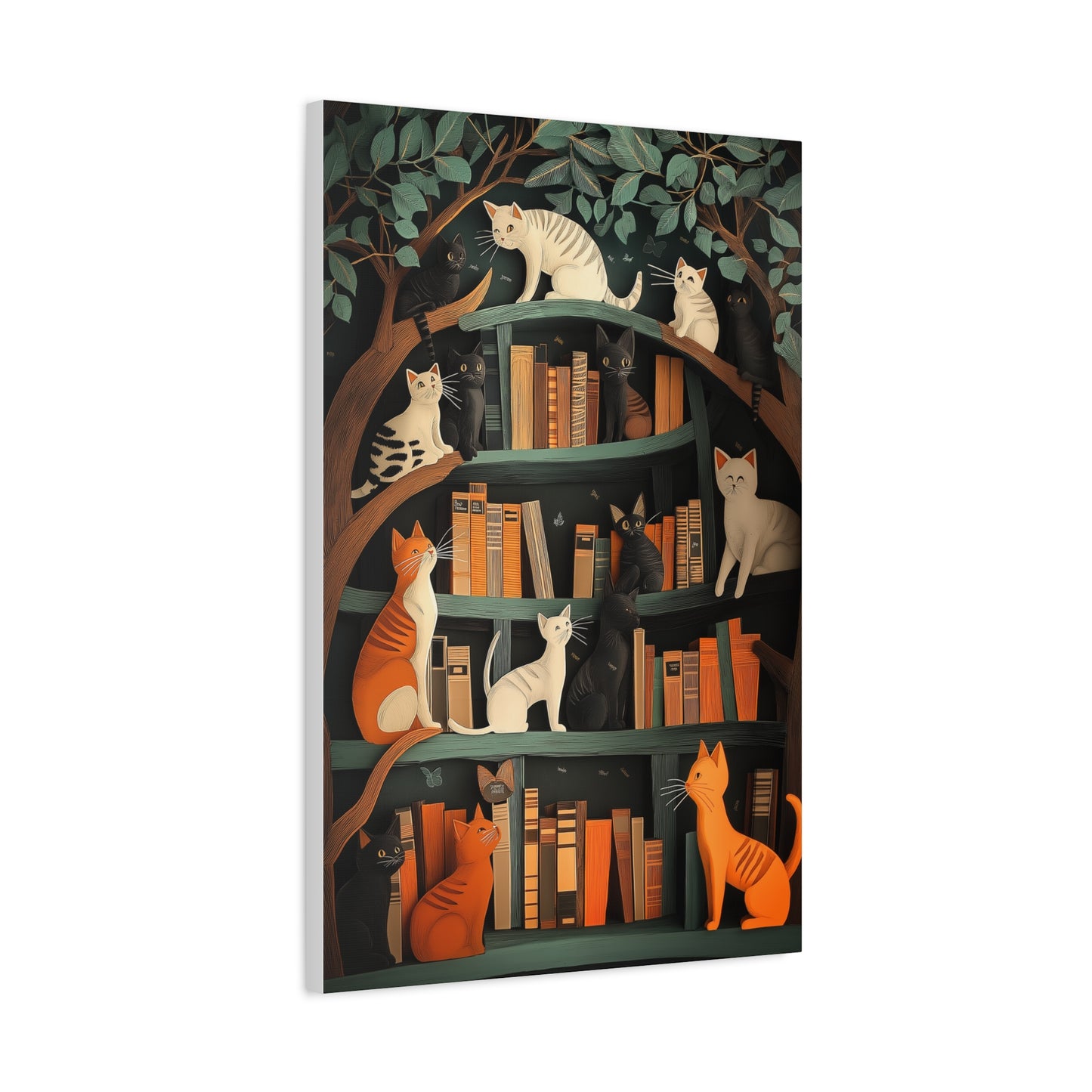 Chats Curieux au Royaume des Livres