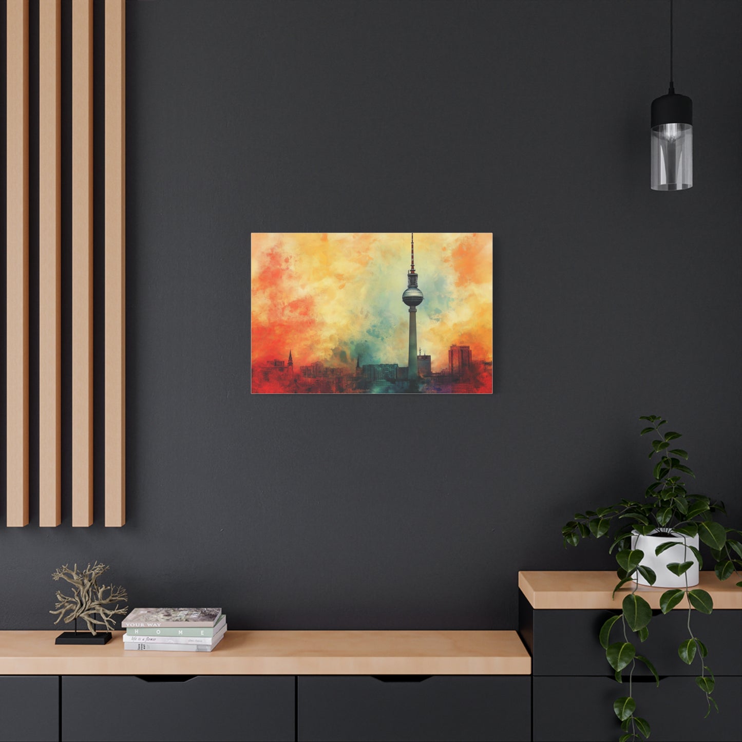 Fernsehturm de Berlin aux Couleurs Vibrantes