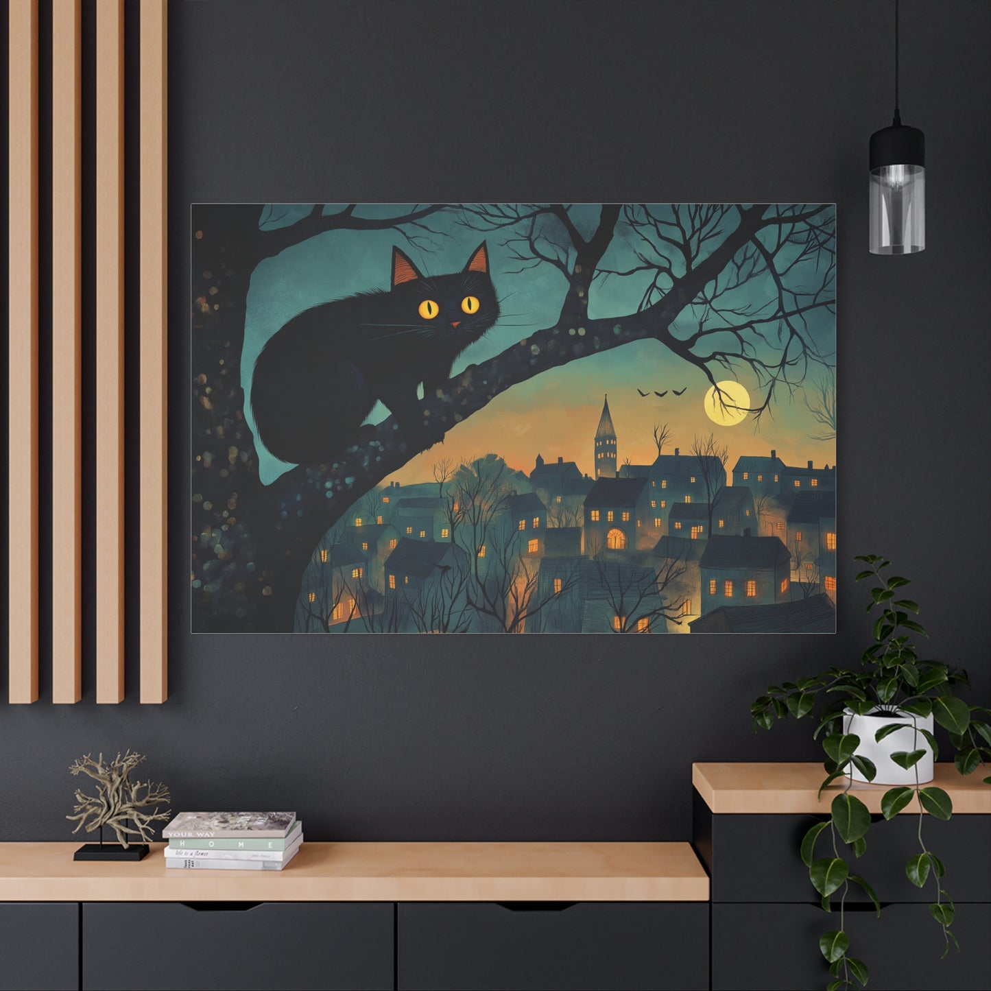 Mystère Nocturne dans un Village Illuminé