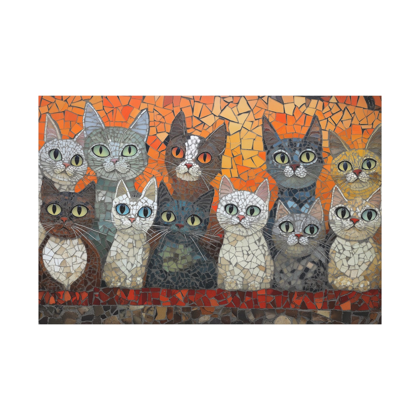 Mosaïque Féline